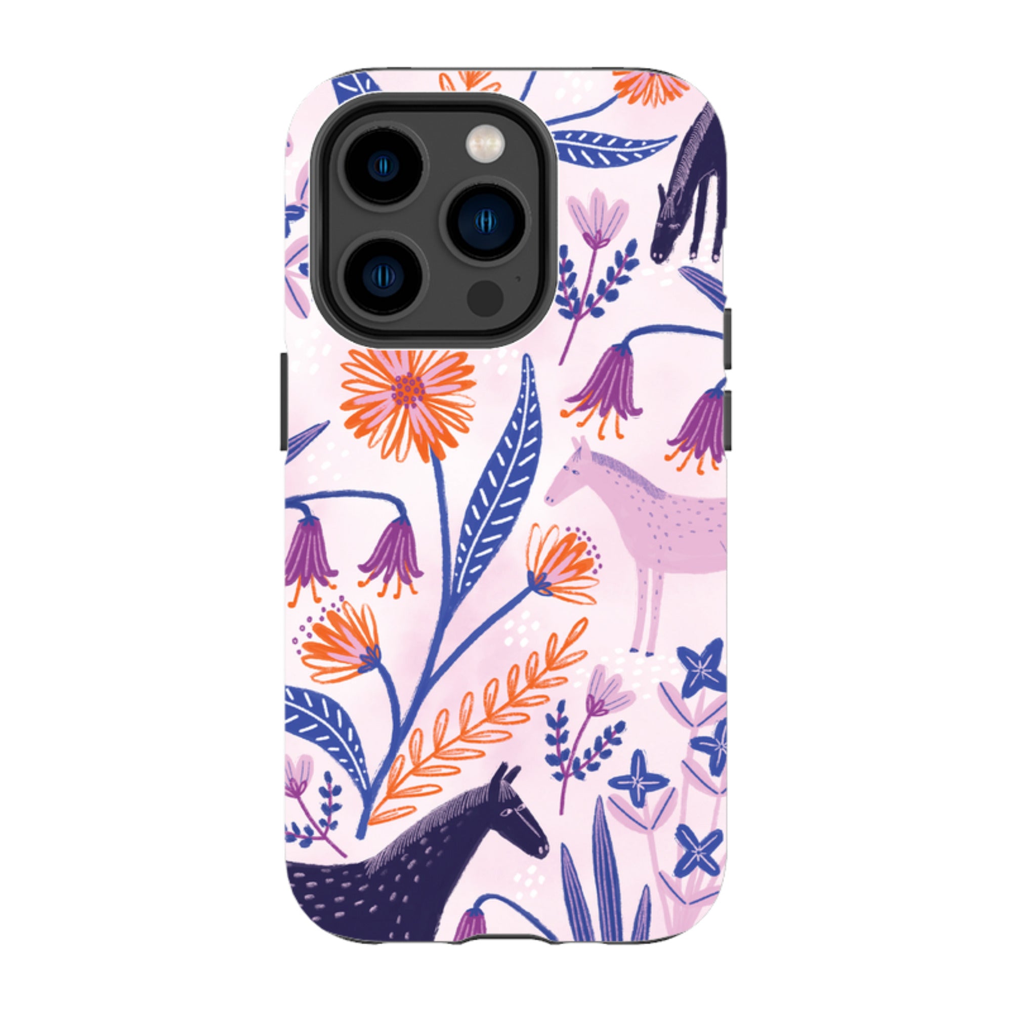 iPhone Tough Case - Wild Ponies By Lee Foster Wilson