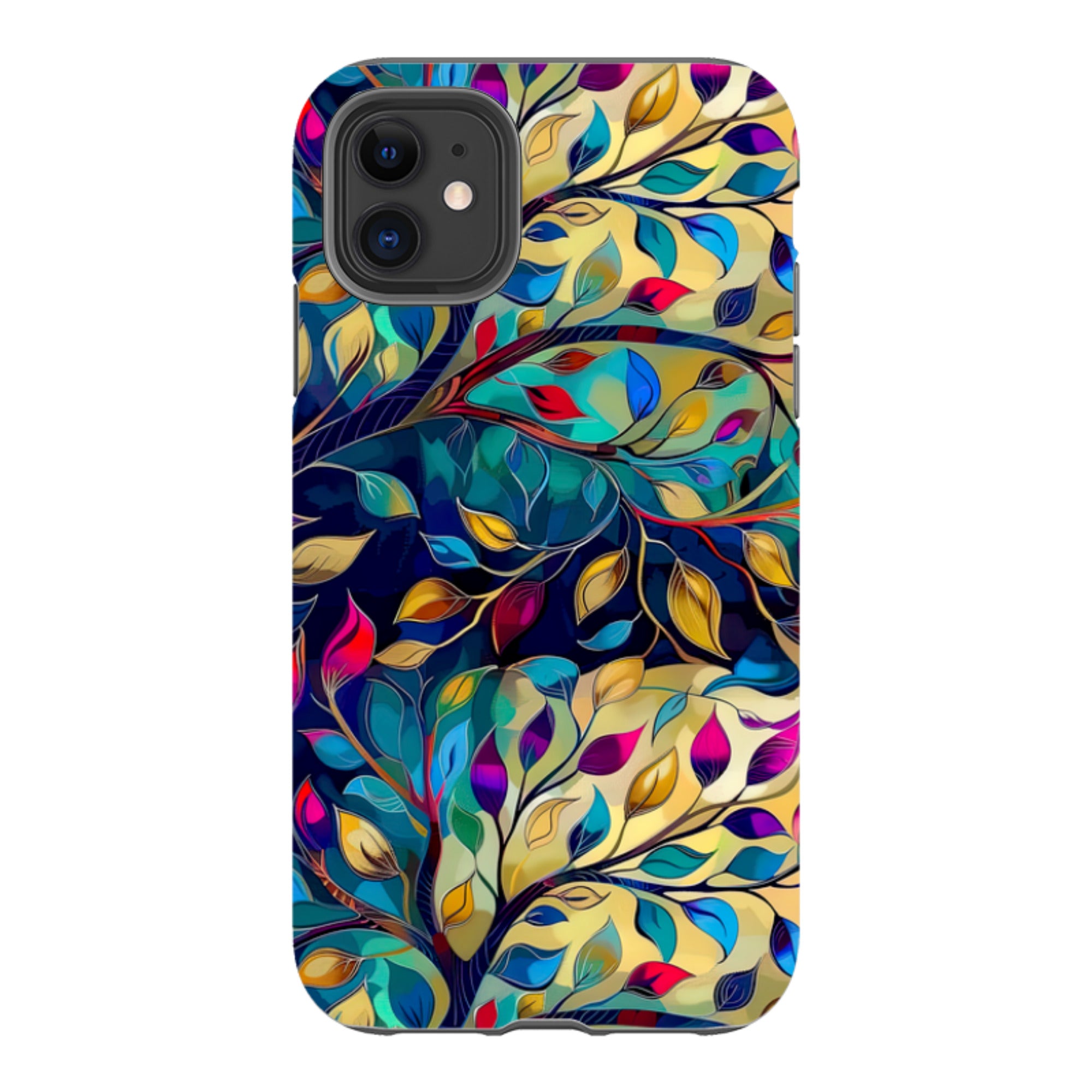 iPhone Case - Teal Leaves