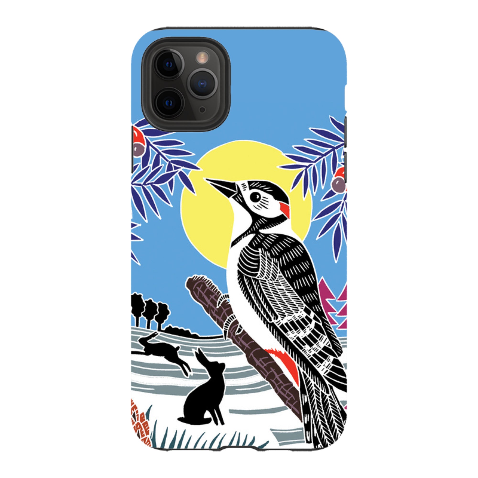 iPhone Tough Case - Woodpecker Yellow By Kate Heiss