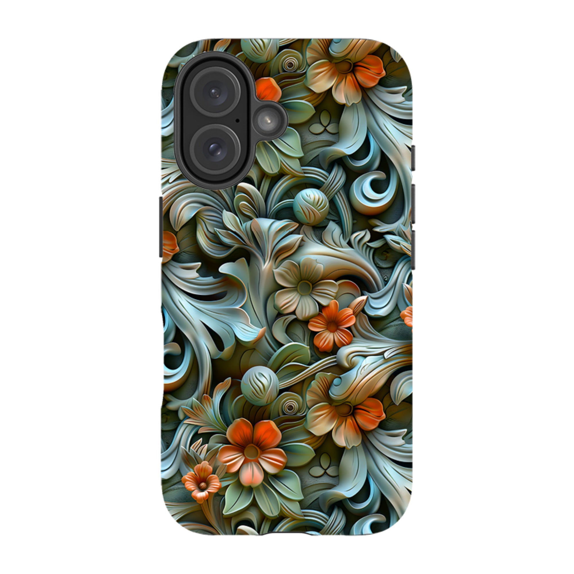 iPhone Tough Case -Clover Floral