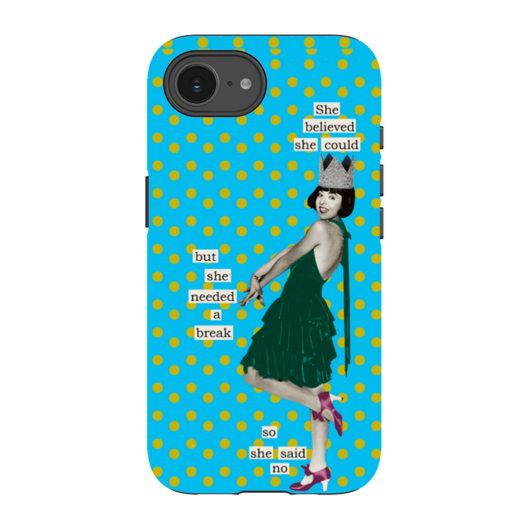 iPhone Tough Case - She Believed She Could By Clare Jordan