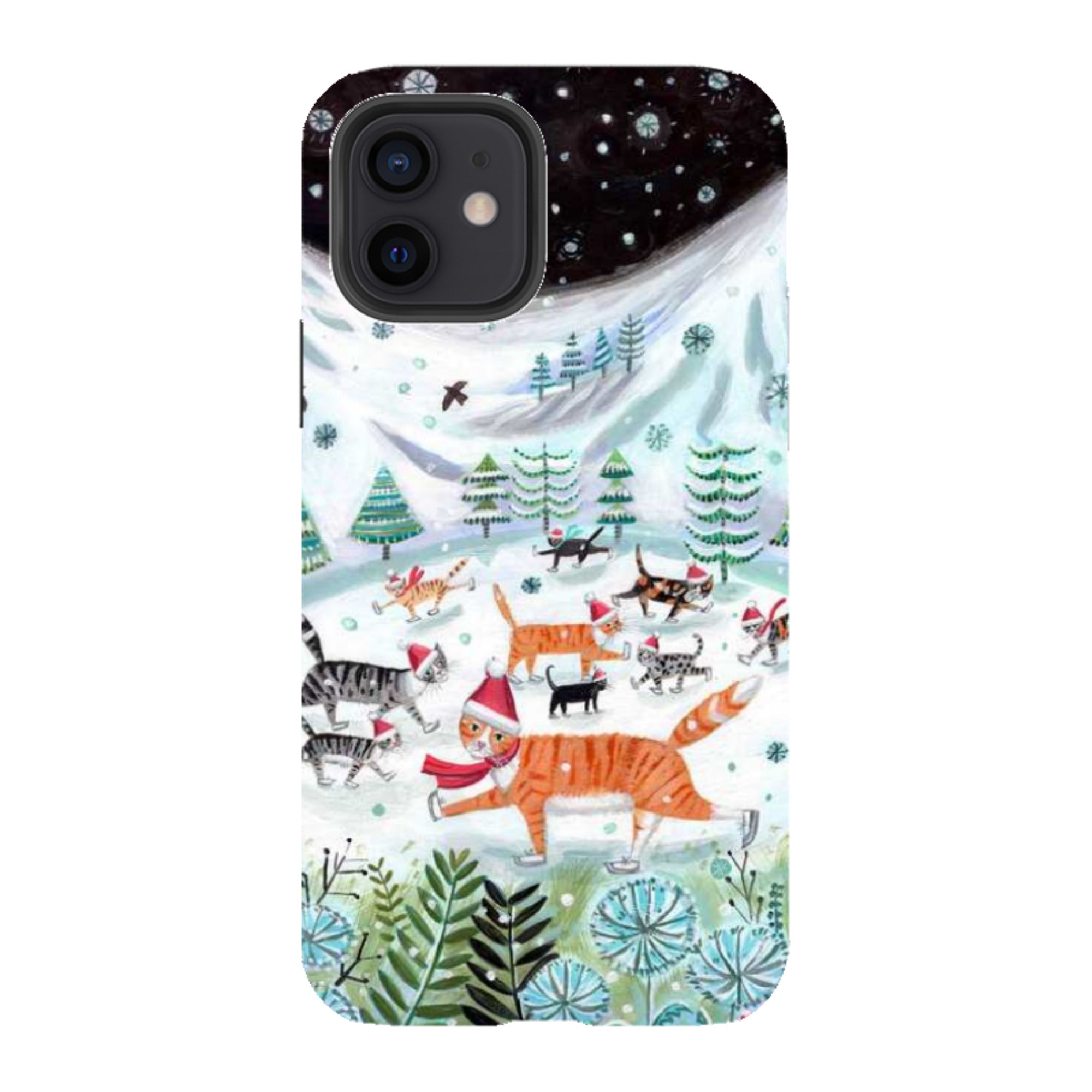 iPhone Tough Case - Cats On Ice By Mary Stubberfield