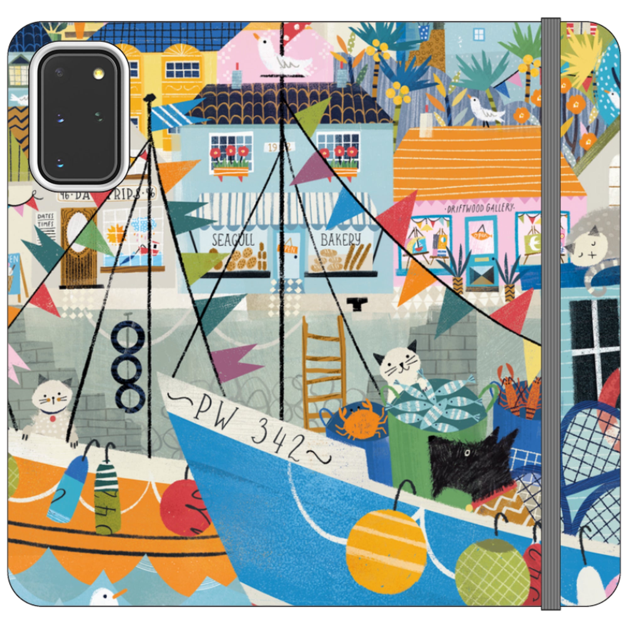 Night Harbour Wallet Case By Ali Brookes
