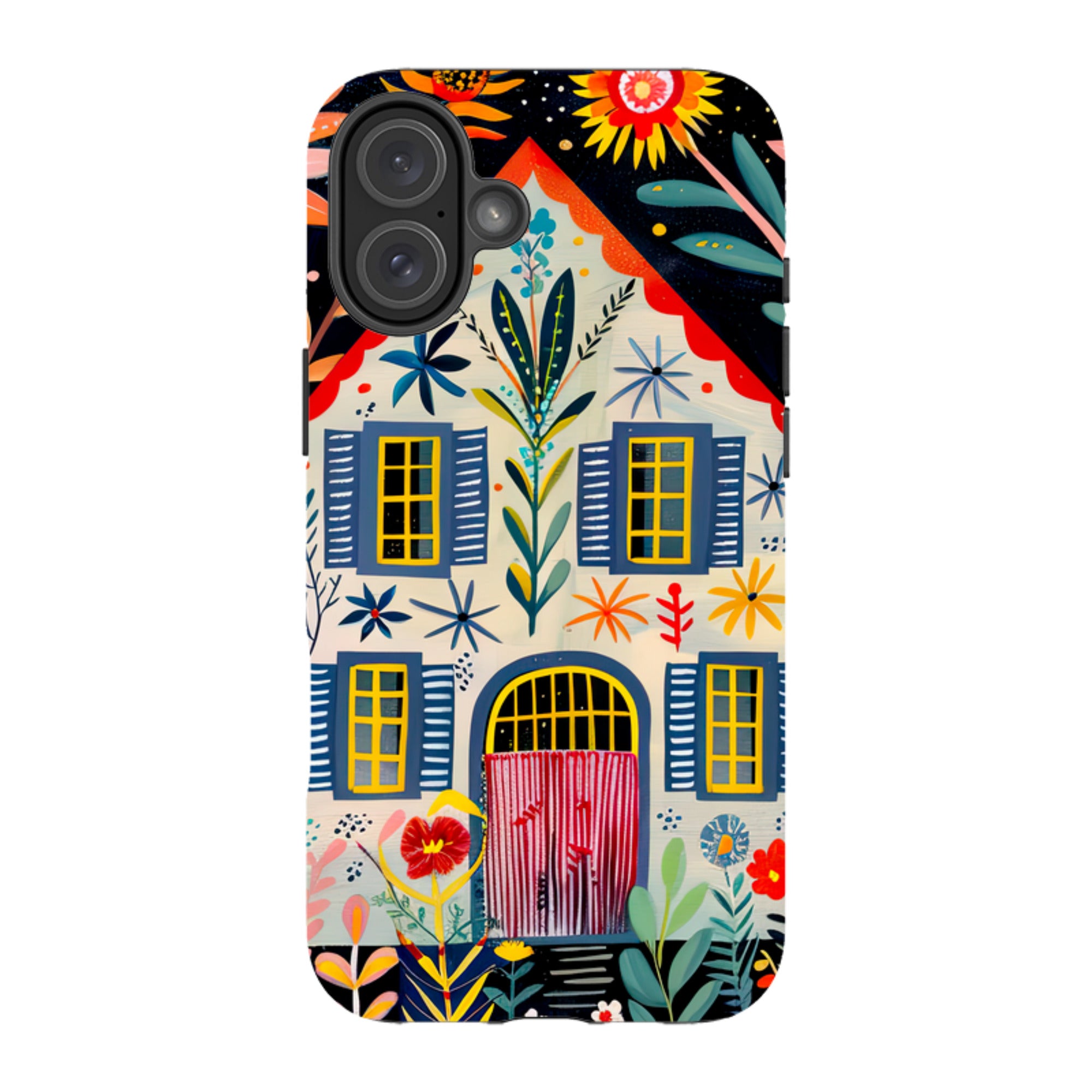 iPhone Case - Folk Art House X