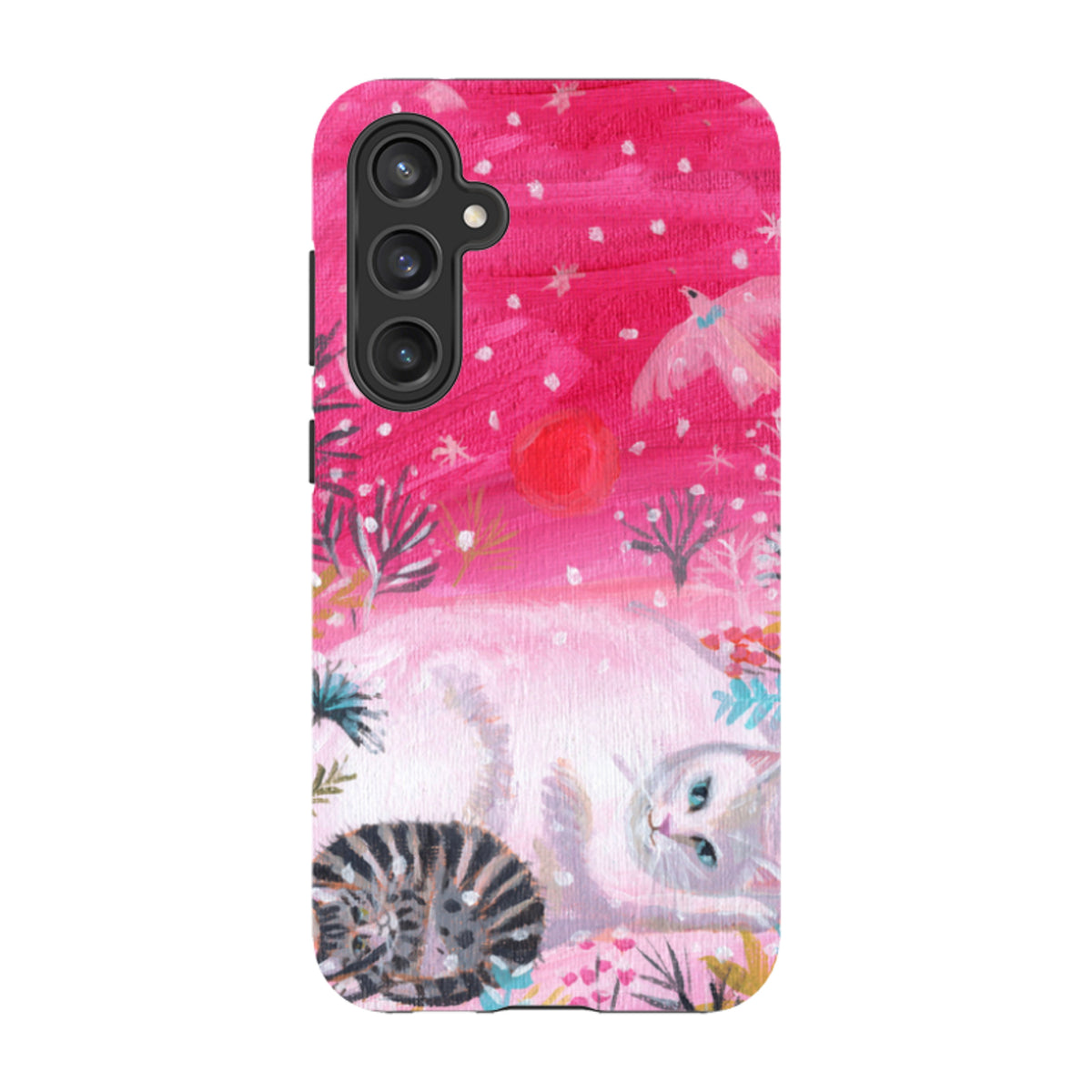 Samsung Tough Case - Christmas Cats By Mary Stubberfield
