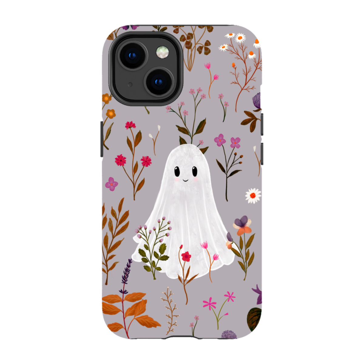 iPhone Tough Case - Ghost in the Garden - Mauve Multi By Katherine Quinn