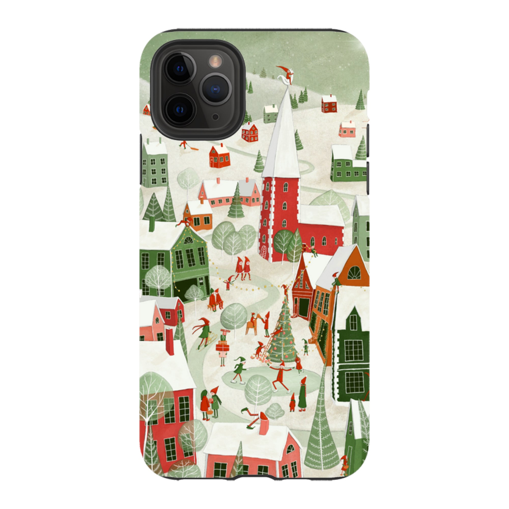 iPhone Tough Case - Christmas Town By Maja Lindberg