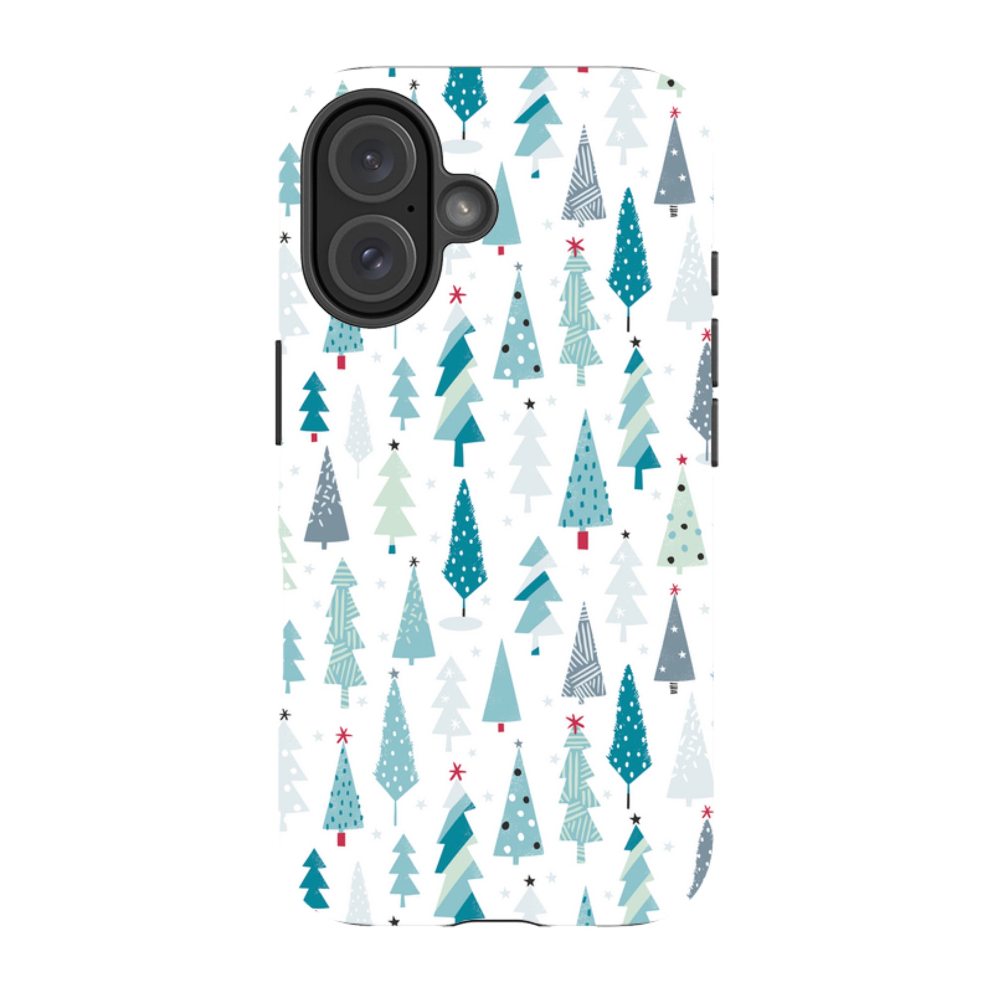 iPhone Tough Case - Little Xmas Trees By Ali Brookes