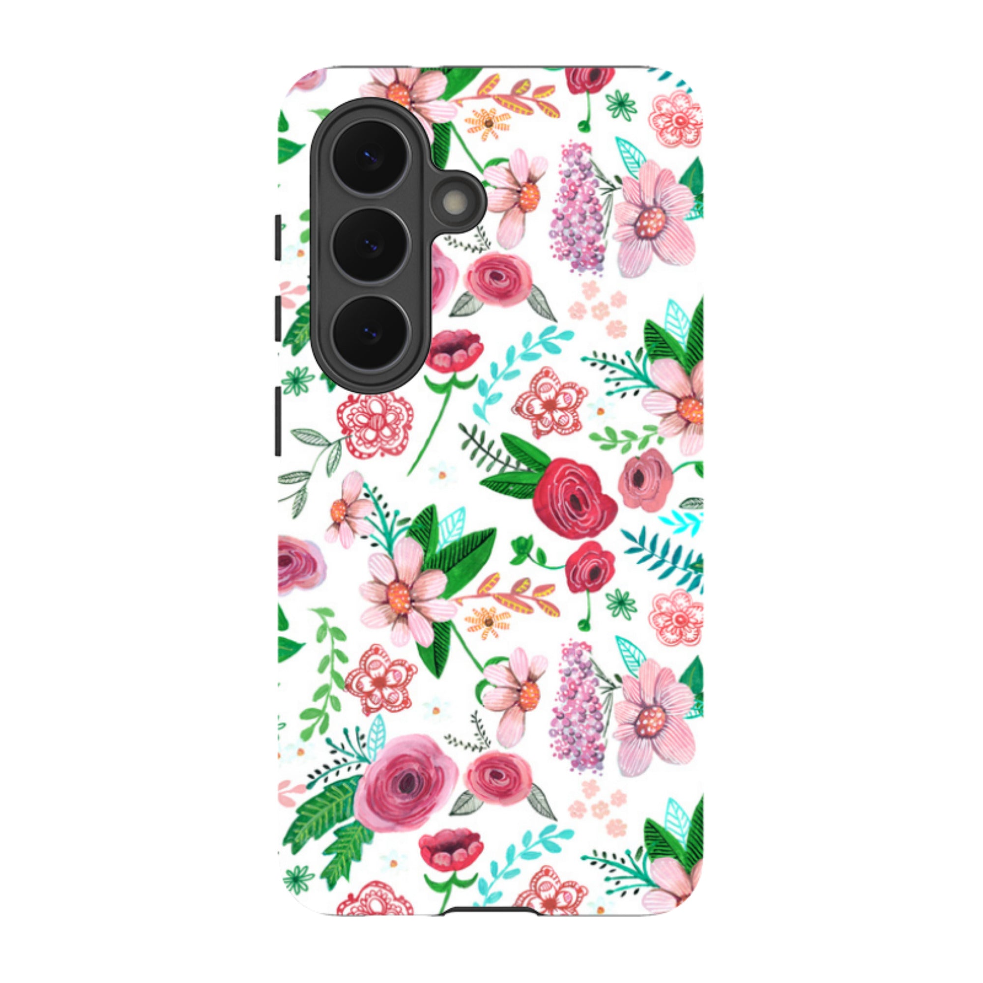 Samsung Tough Case - White Floral By Caroline Bonne Muller