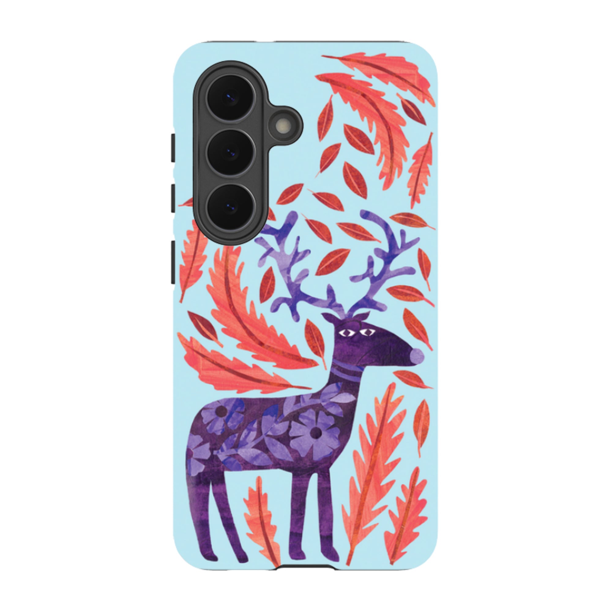 Samsung Tough Case - Purple Reindeer By Tracey English