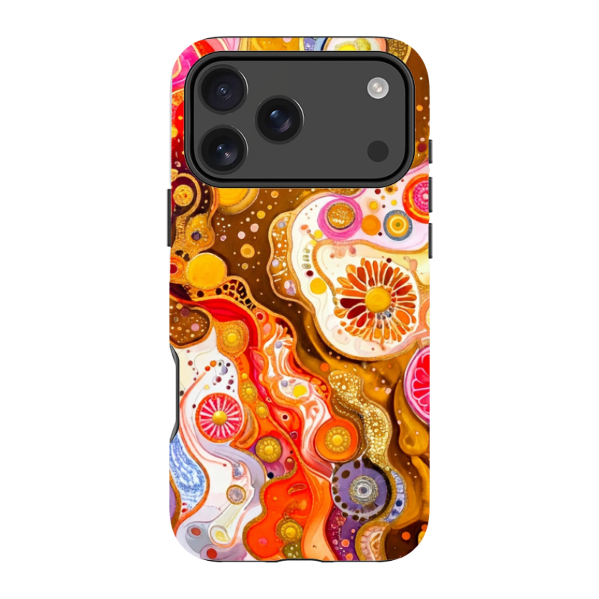 iPhone MagSafe Tough Case - Fire Marble