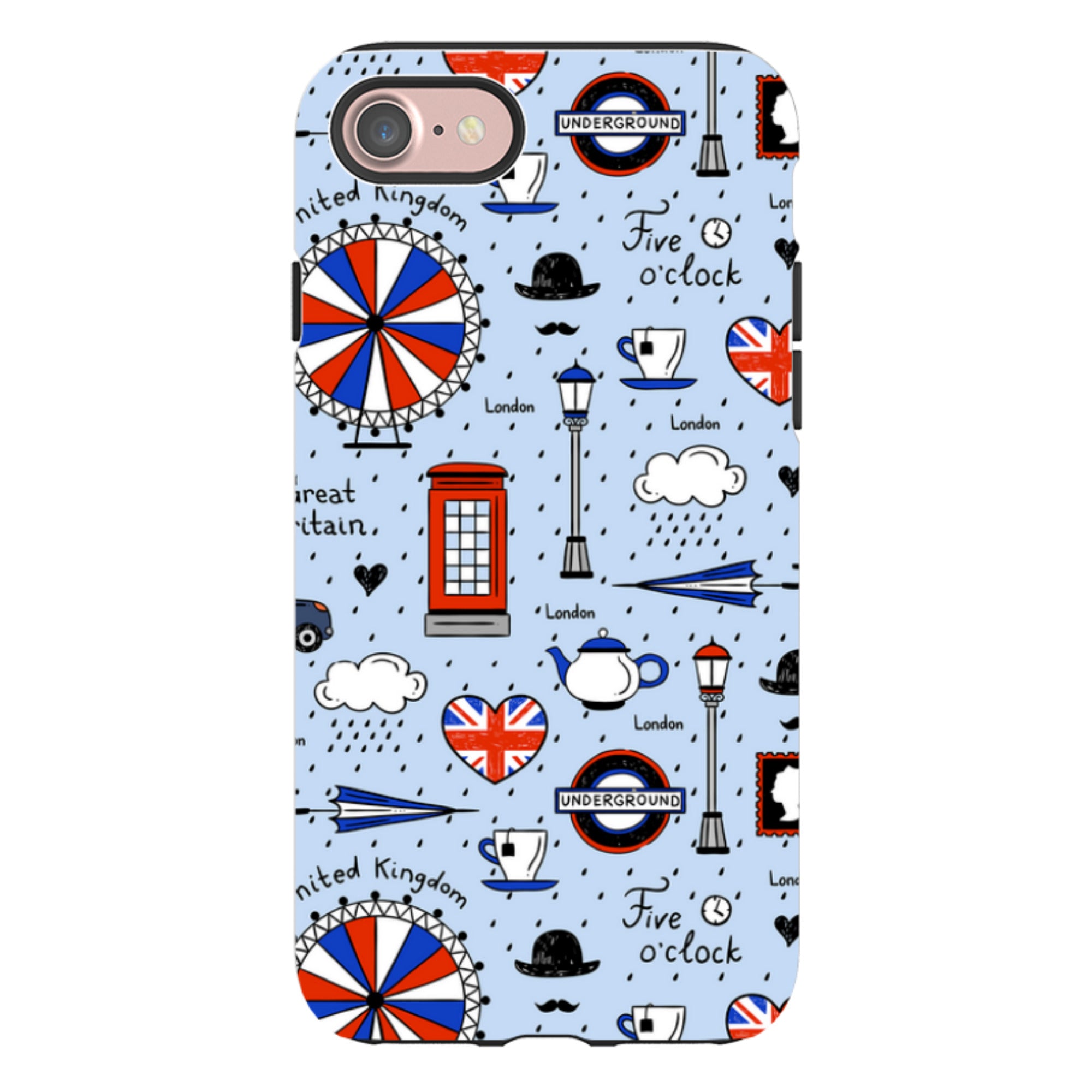 iPhone Tough Case - Blue London