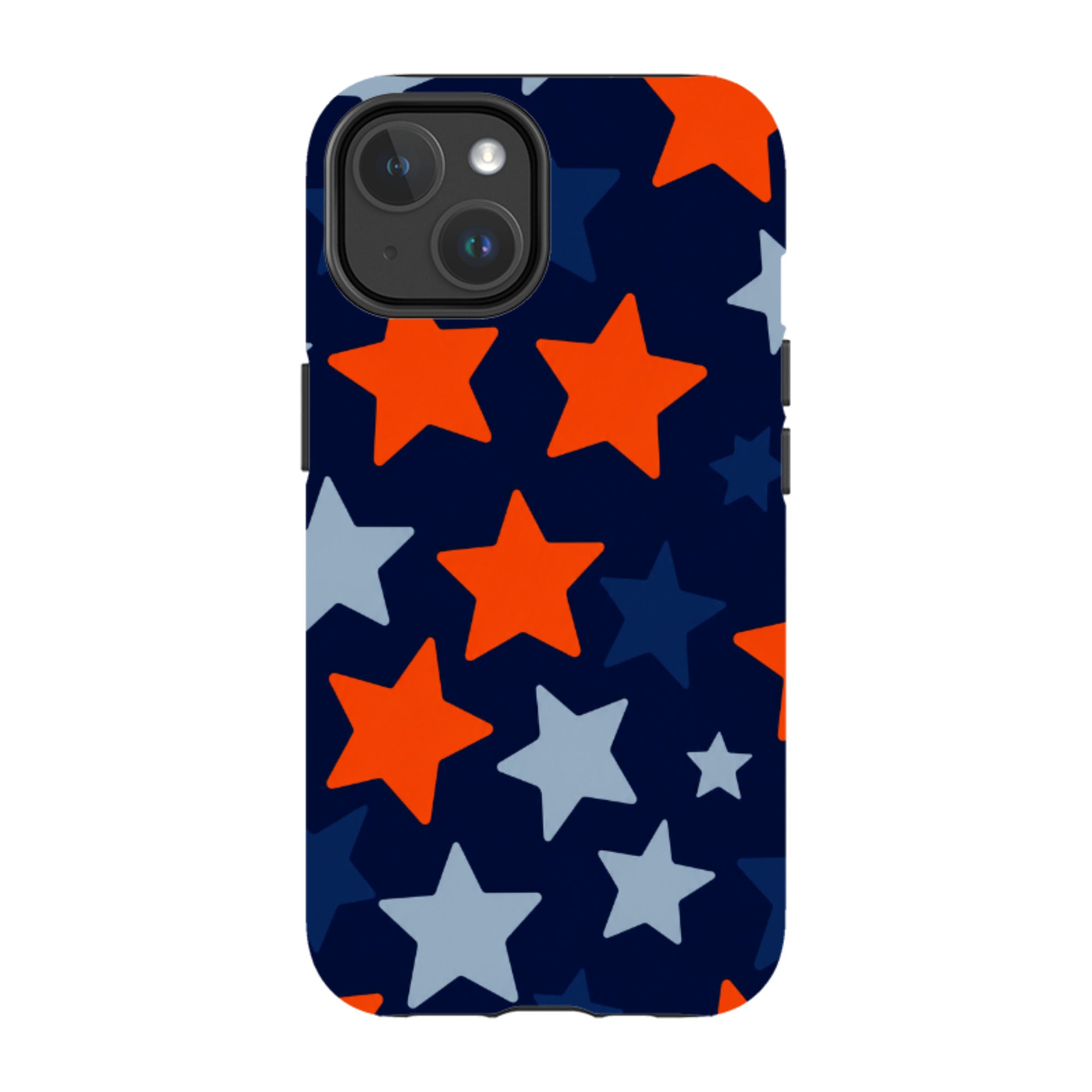 iPhone MagSafe Tough Case - Navy Blue & Orange Star