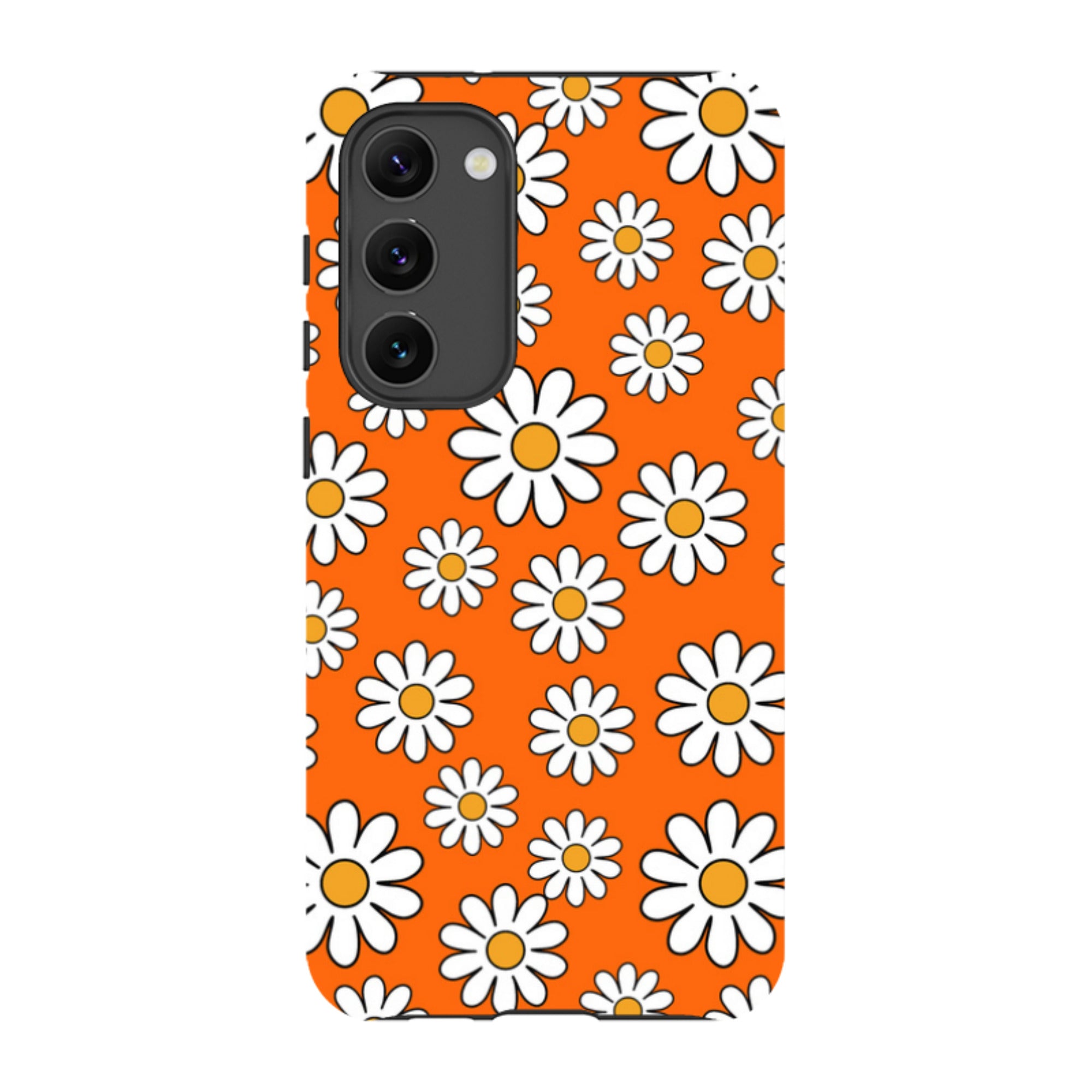 Samsung Tough Case - Orange Daisies