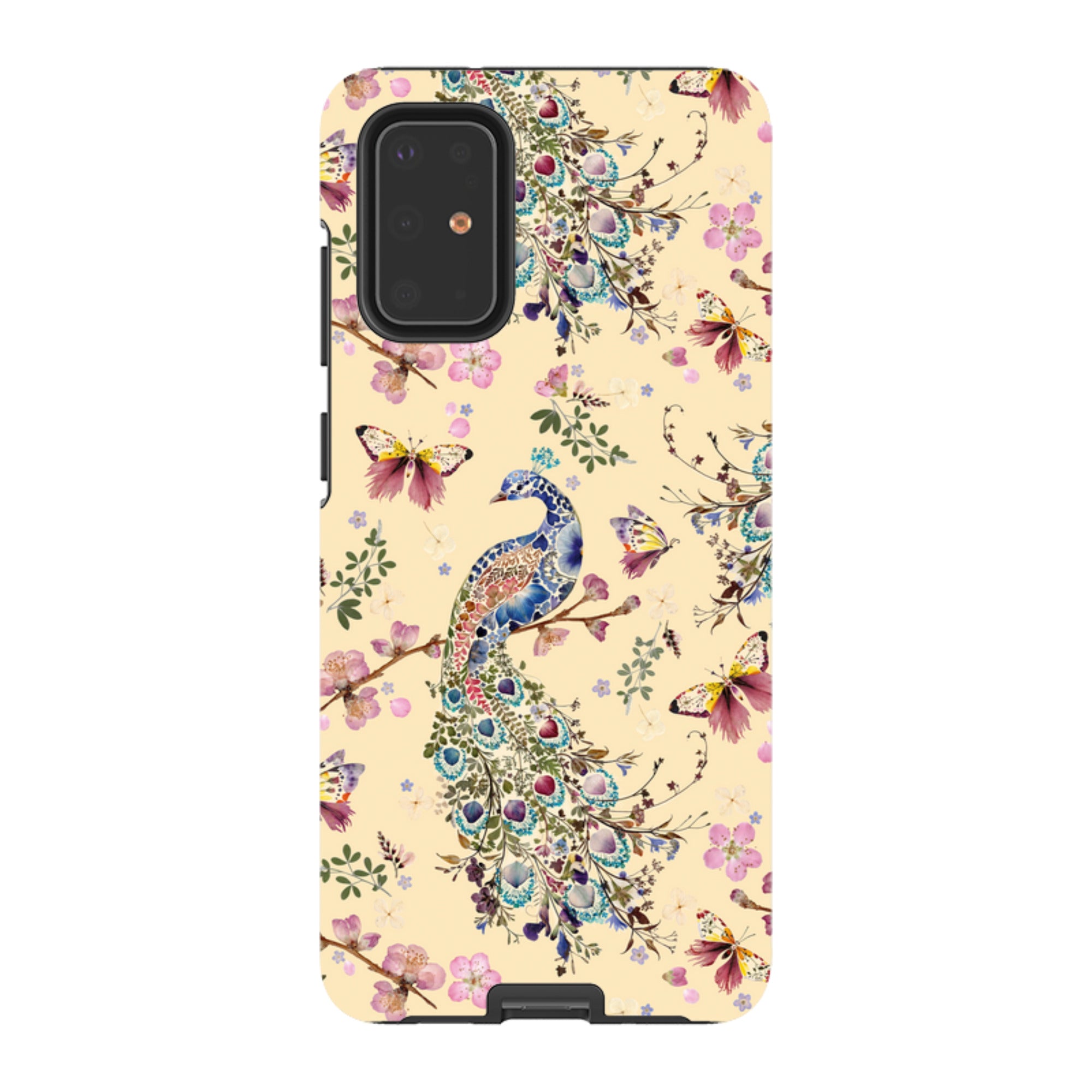 Samsung Tough Case - Peacock and Cherry Blossoms Lilly By Helen Ahpornsiri