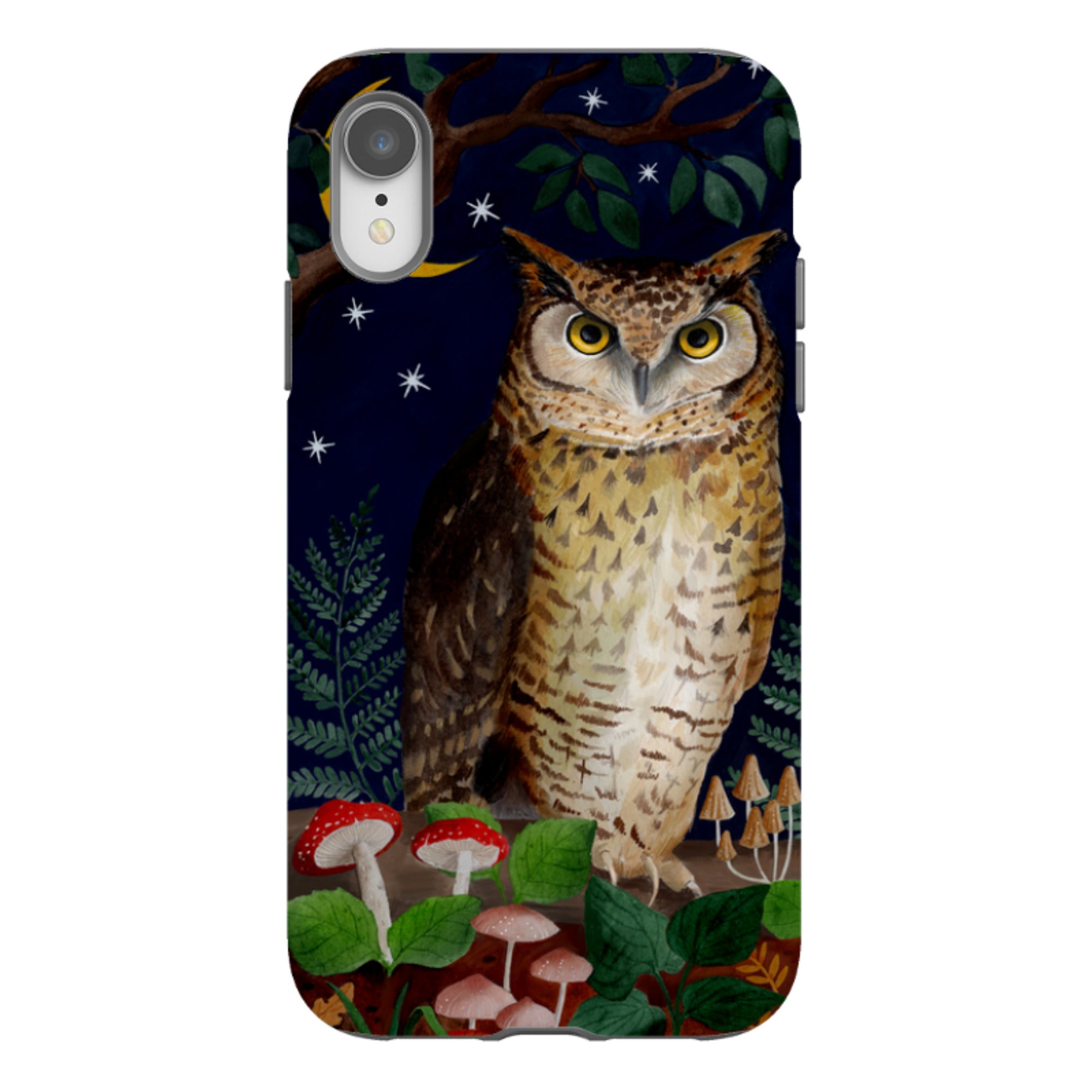 iPhone Tough Case - Mushroom Owl By Bex Parkin