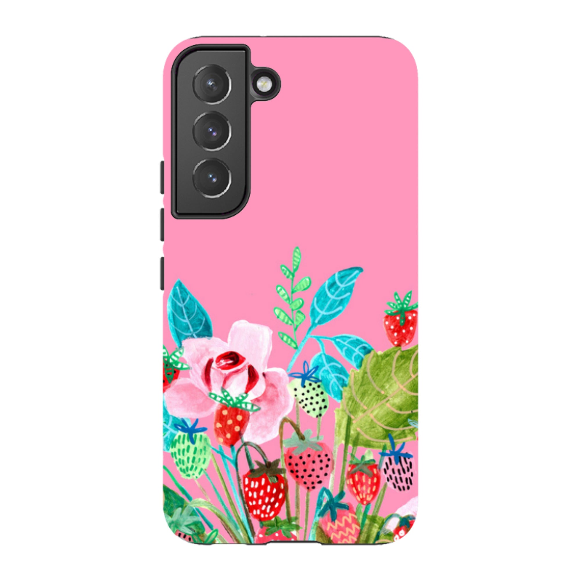 Samsung Tough Case - Pink Colour Floral By Caroline Bonne Muller