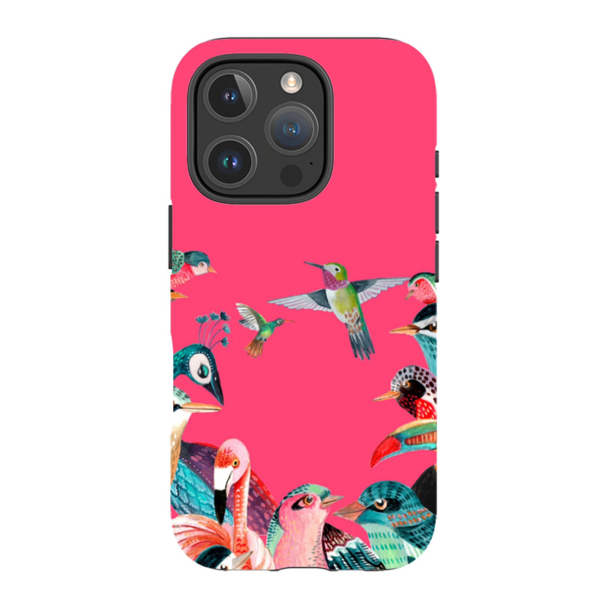 iPhone Tough Case - Pink Birds By Caroline Bonne Muller