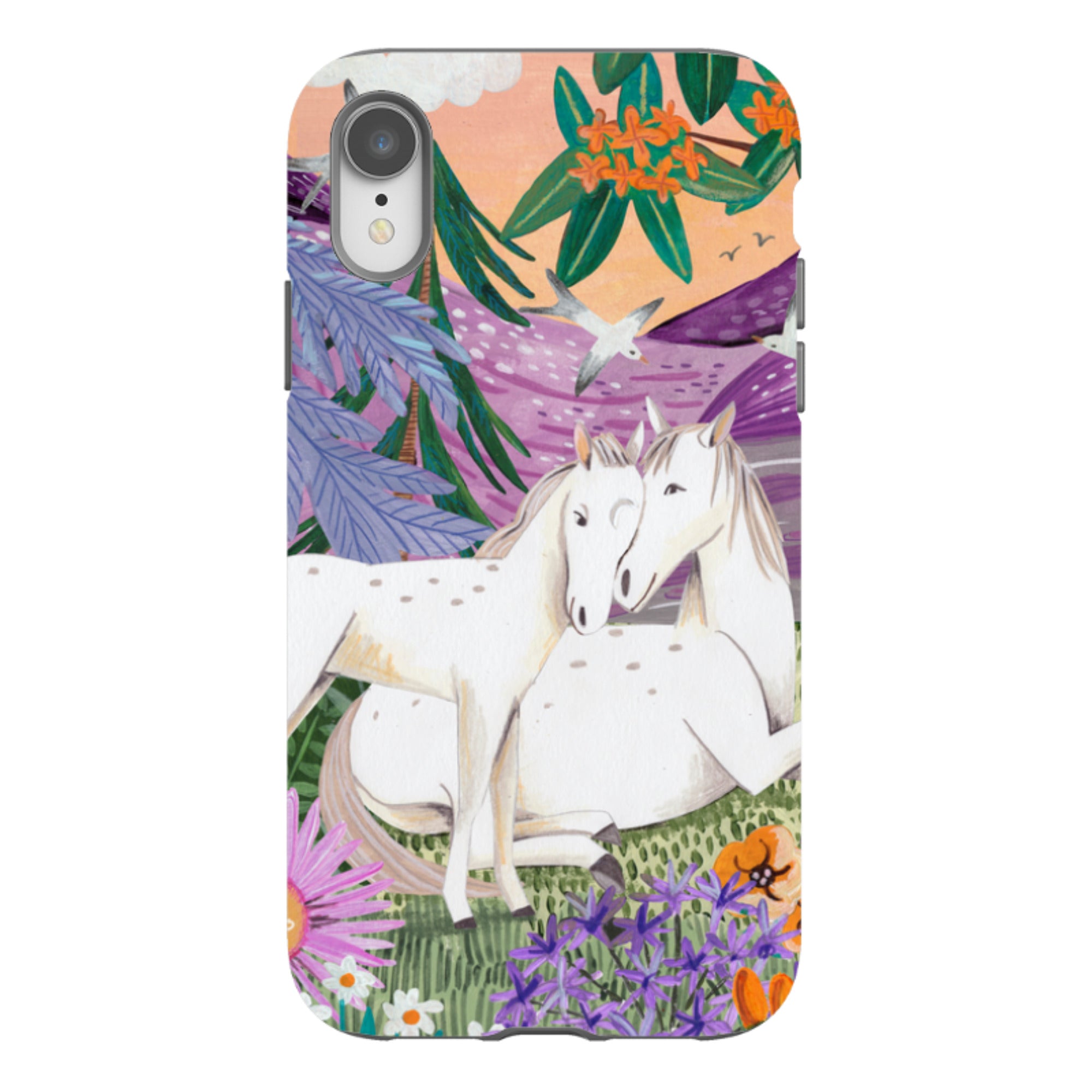 iPhone Tough Case - Horses By Caroline Bonne Muller