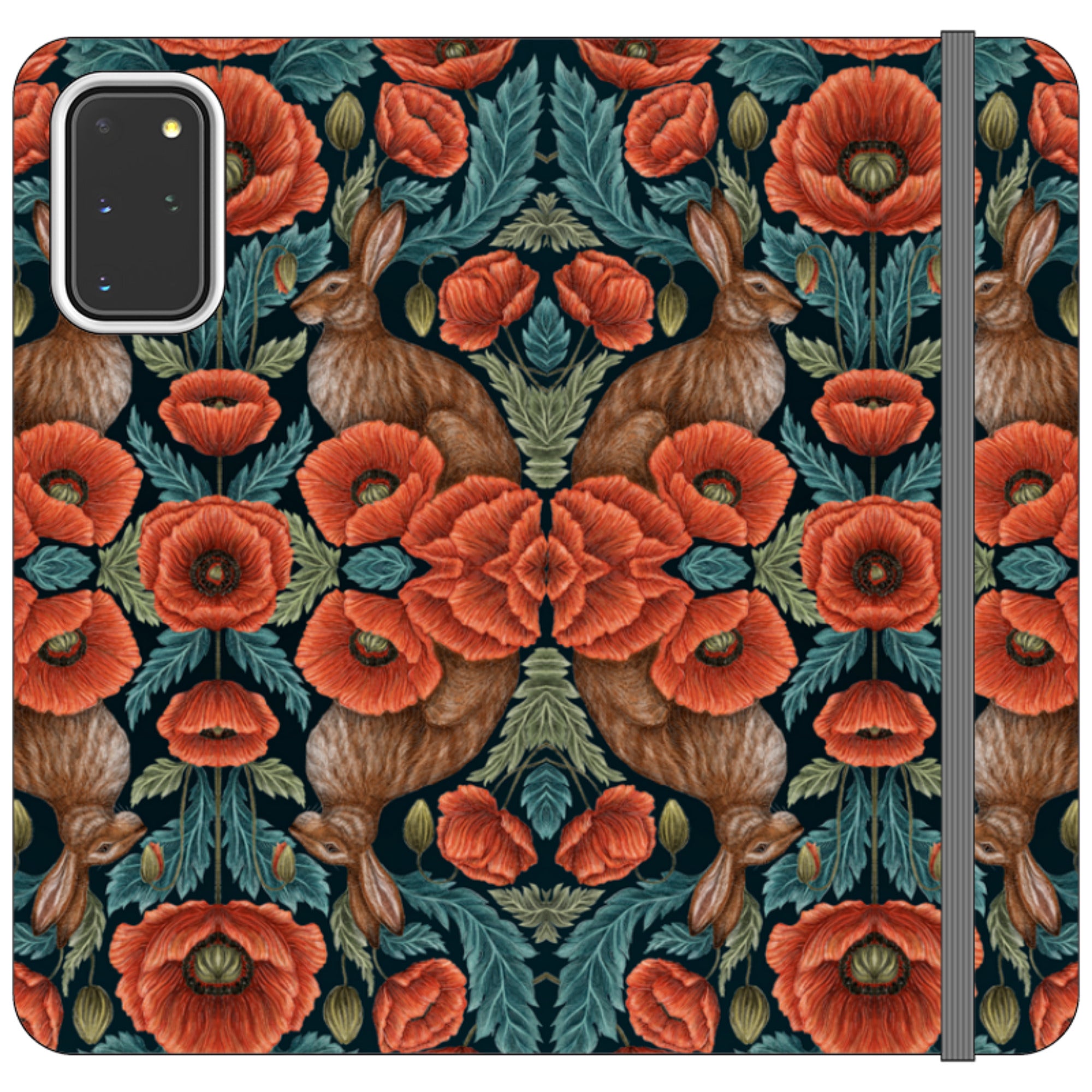 Poppy Red Wallet Case By Catherine Rowe
