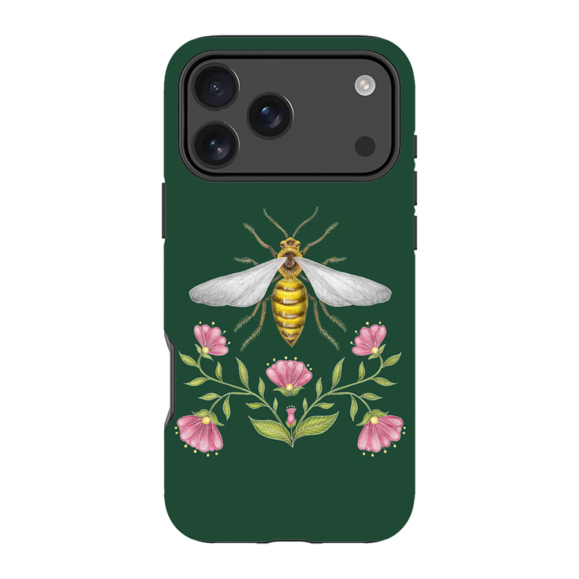 iPhone MagSafe Tough Case - Wings Of Freedom Emerald By Catherine Rowe