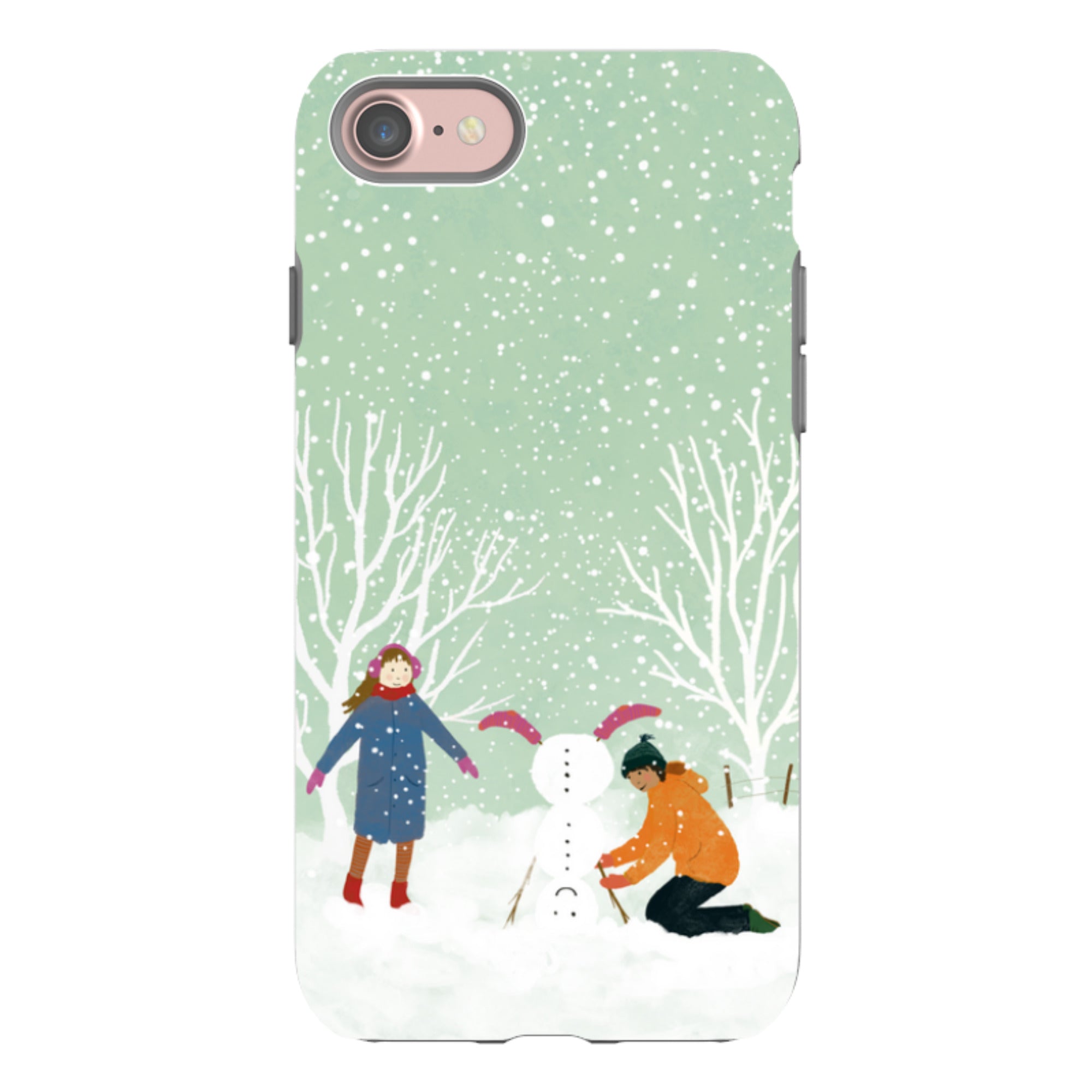 iPhone Tough Case - Snowball Building By Katherine Quinn