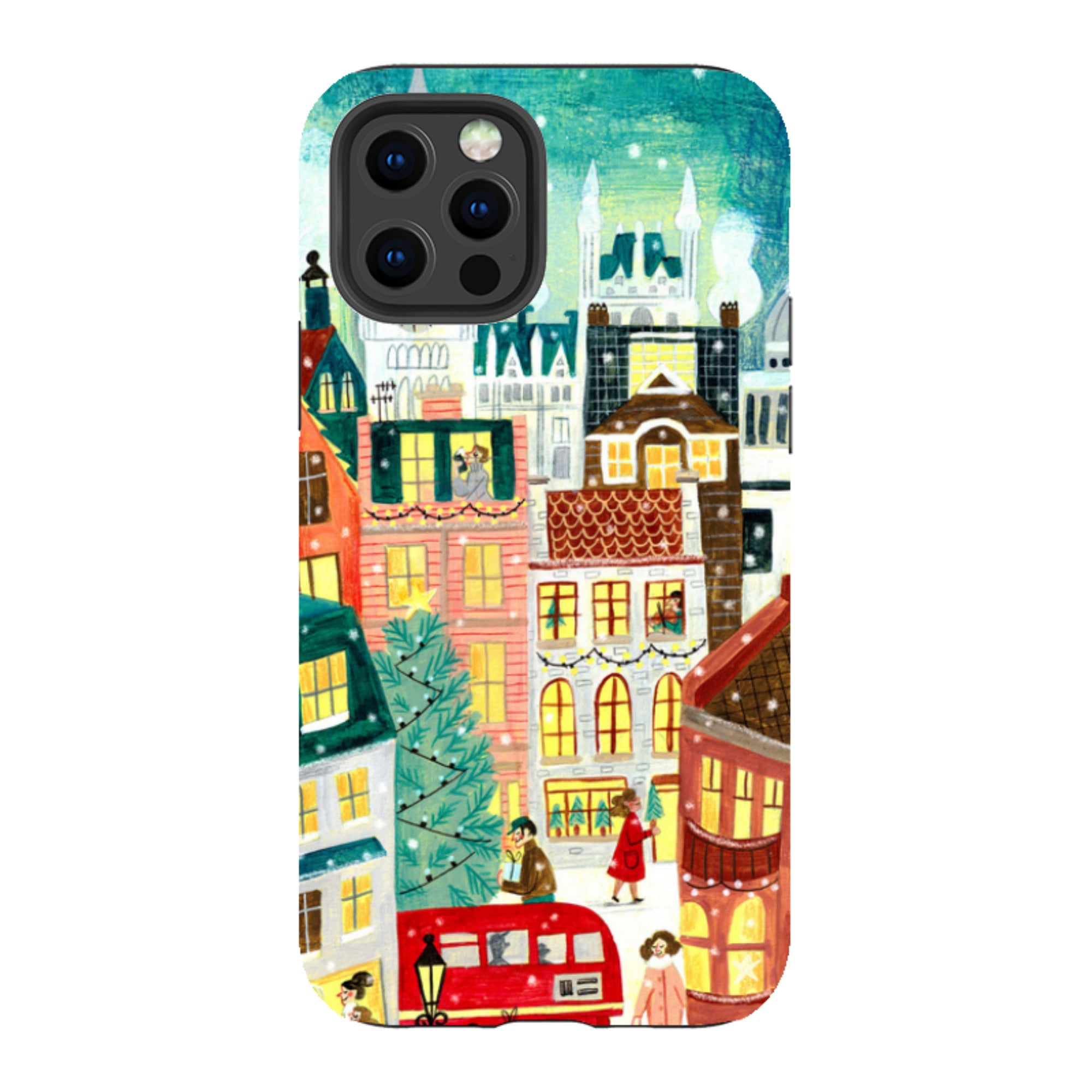 iPhone Tough Case - Xmas In London By Caroline Bonne Muller
