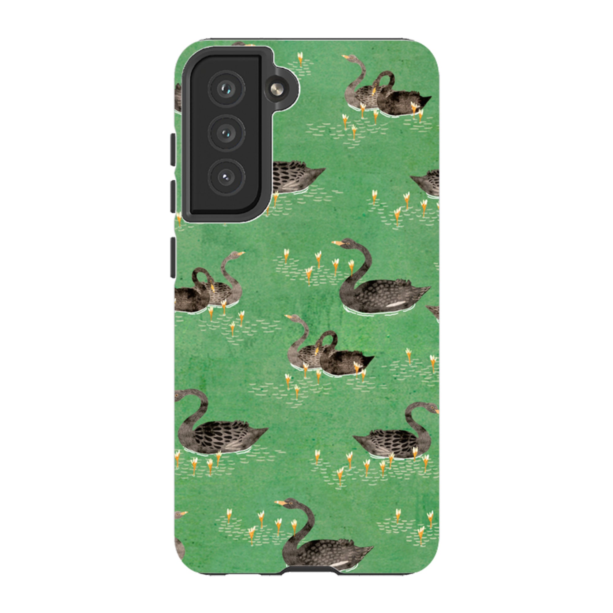 Samsung Tough Case - Swans Green By Katherine Quinn