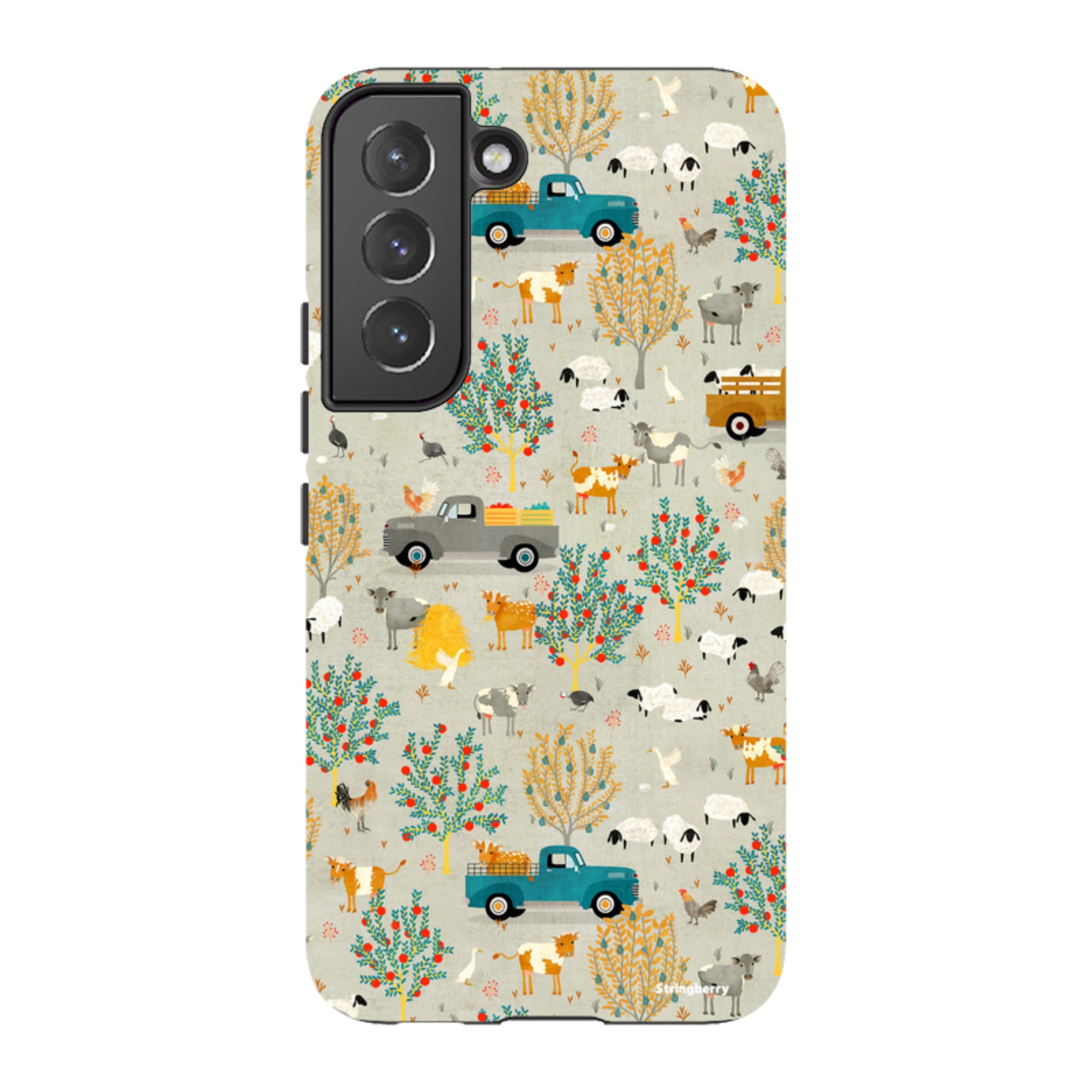 Samsung Tough Case - Farm Life Grey By Katherine Quinn