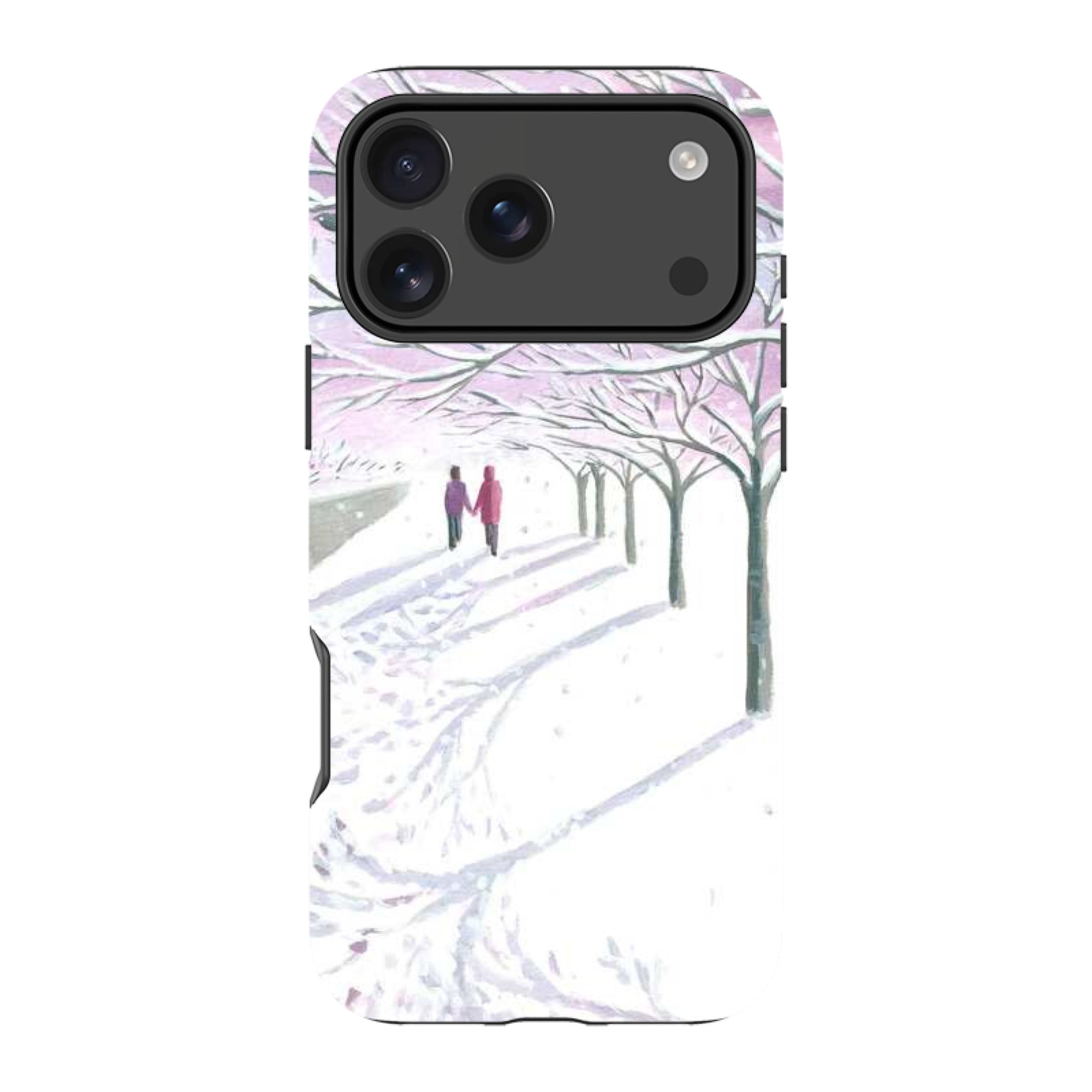 iPhone Tough Case - Snowy Park By Mary Stubberfield