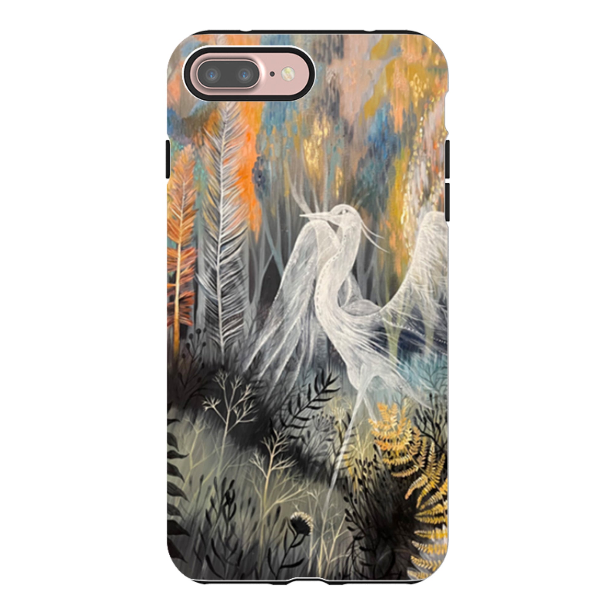 iPhone Tough Case - Ghost Heron By Mia Underwood