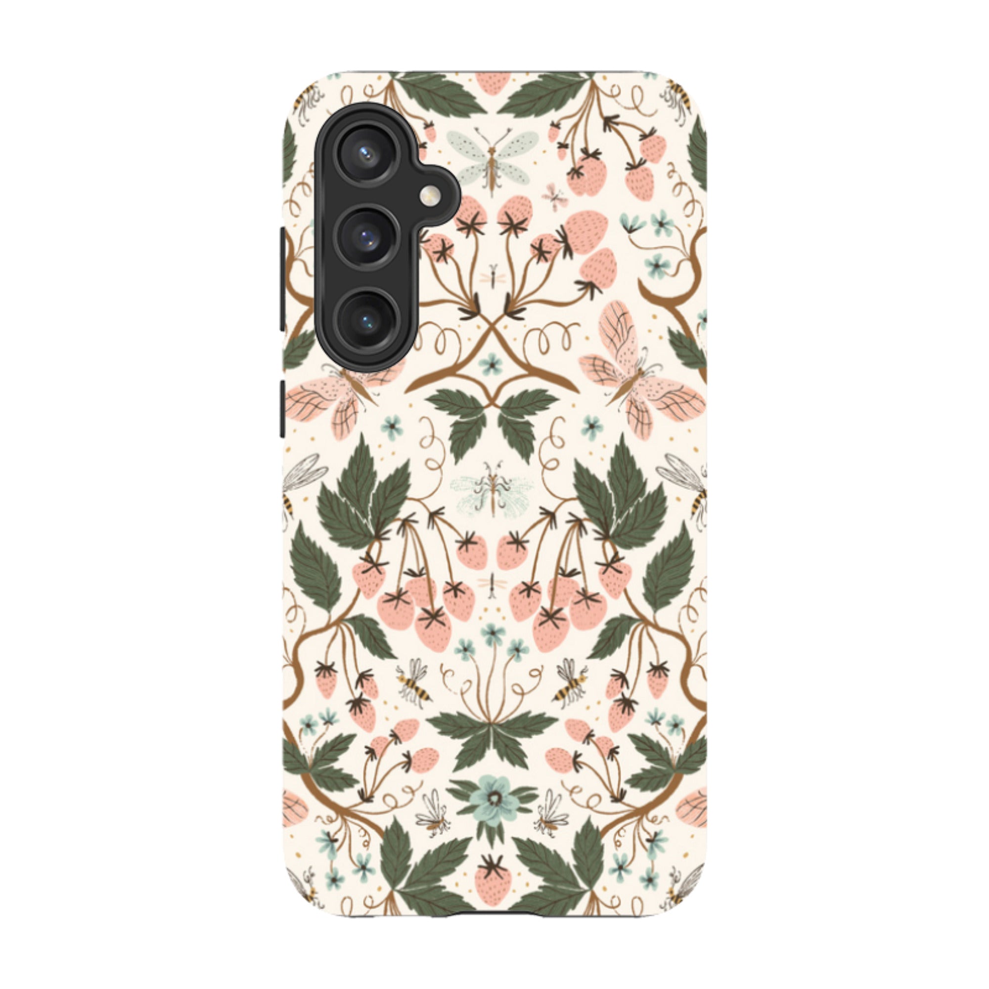 Samsung Tough Case - Bugs And Berries Pattern By Meghann Rader