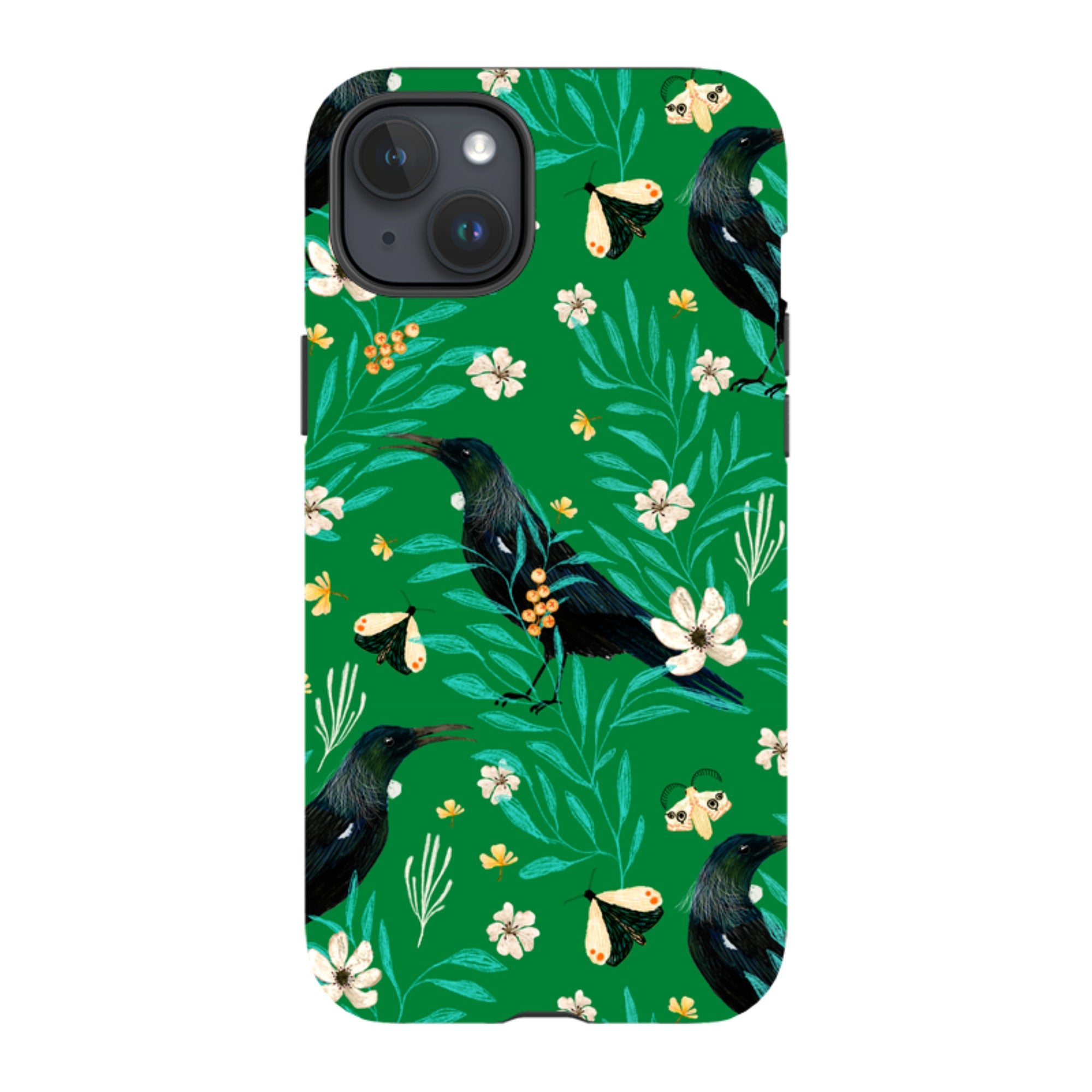 iPhone MagSafe Tough Case - Tui Green By Katherine Quinn