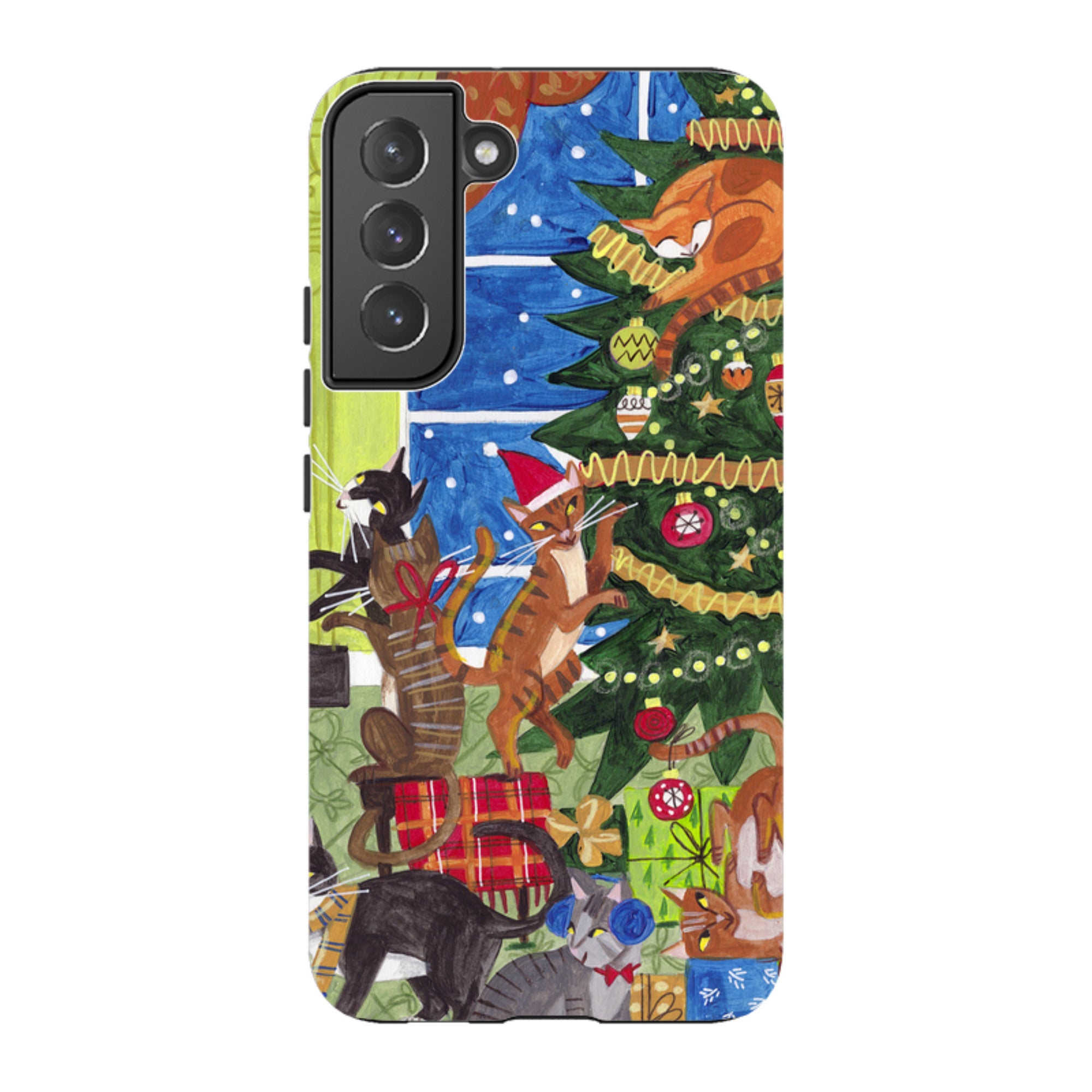 Samsung Tough Case - Christmas cats By Caroline Bonne Muller