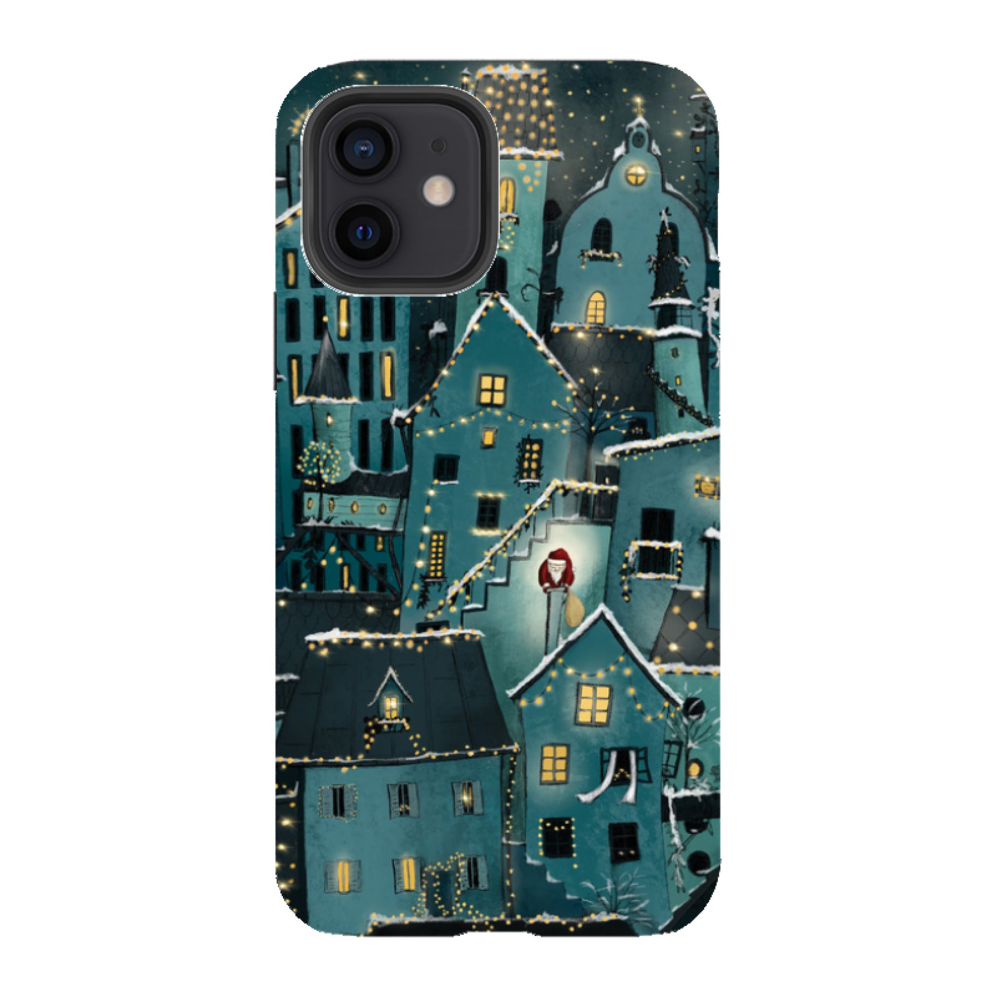 iPhone Tough Case - Citywinkles Blue By Maja Lindberg