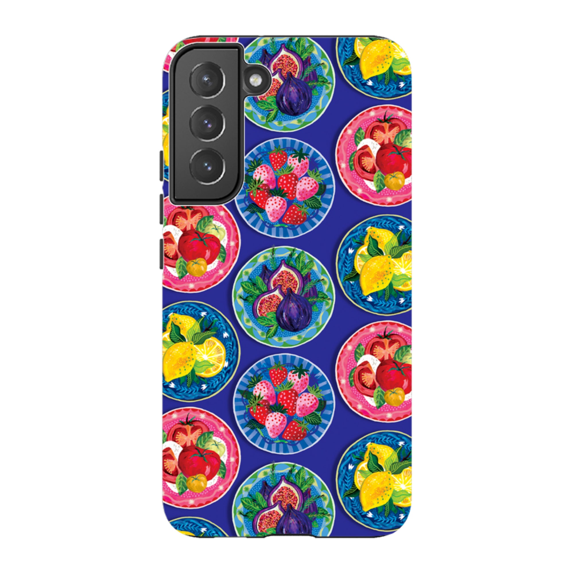 Samsung Tough  Case - Summer Plates Blue By Emma Frances Grant