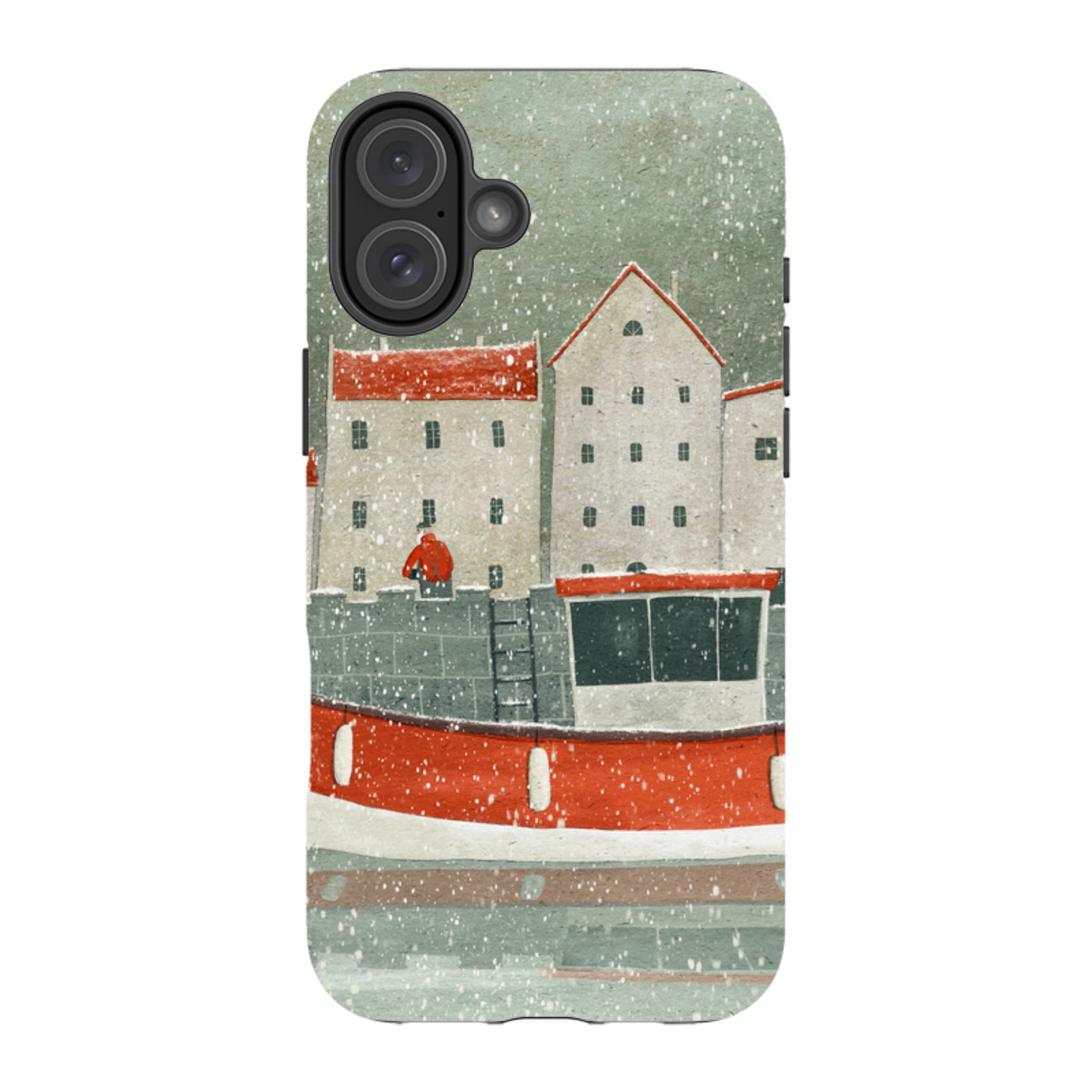 iPhone Tough Case - Christmas Harbour By Maja Lindberg