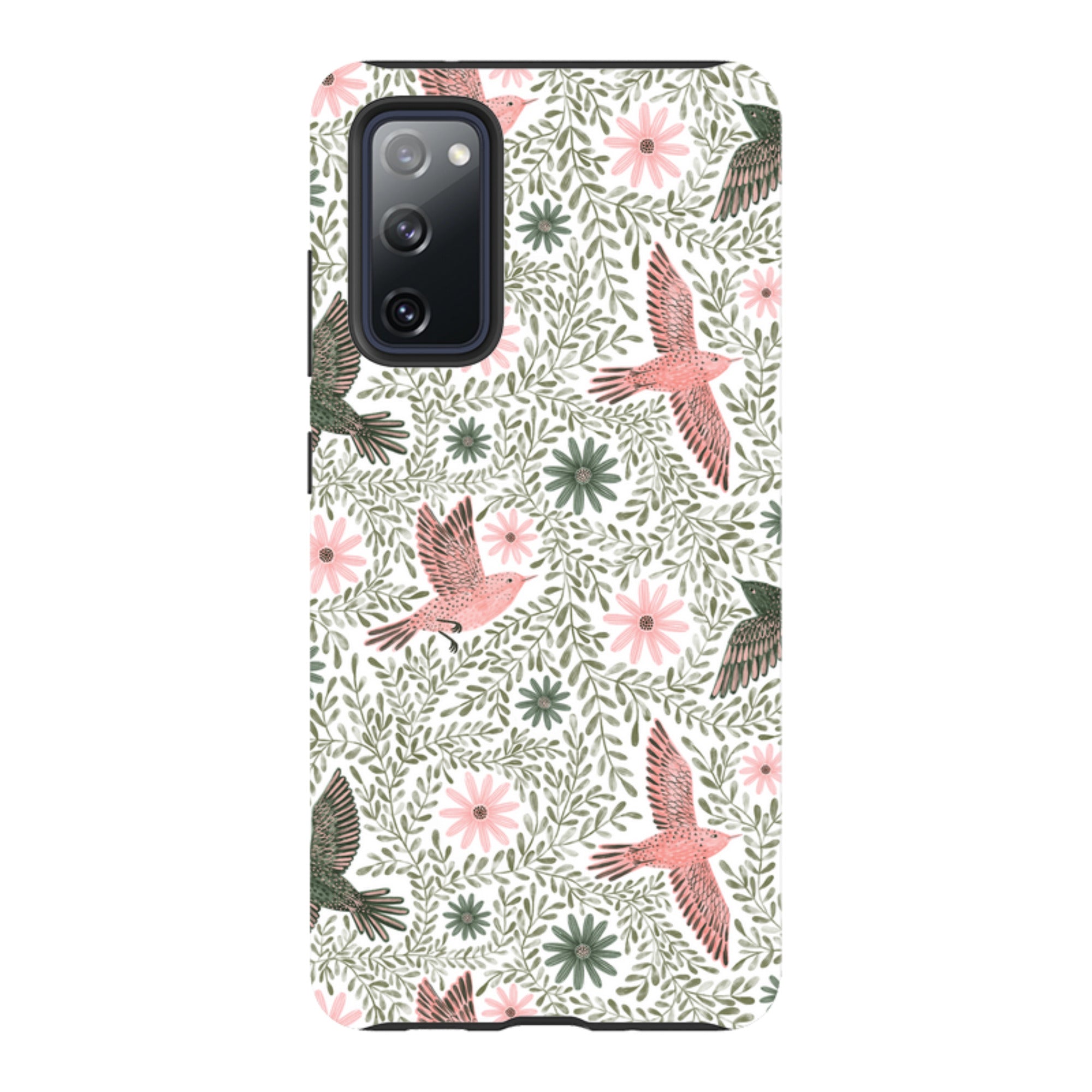 Samsung Tough Case - Bird Pattern Green By Lee Foster Wilson