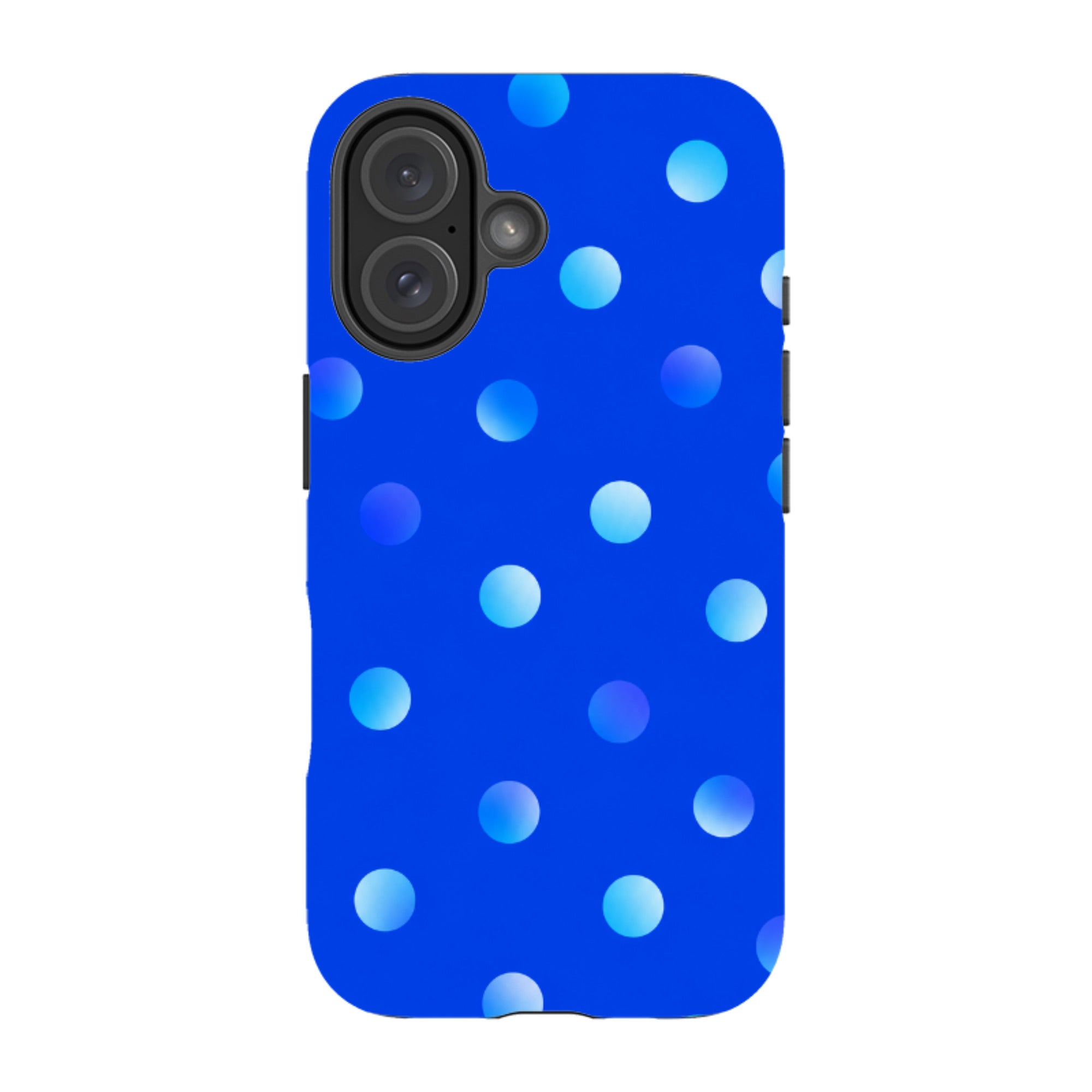 iPhone Tough Case - Blue Polka Dot