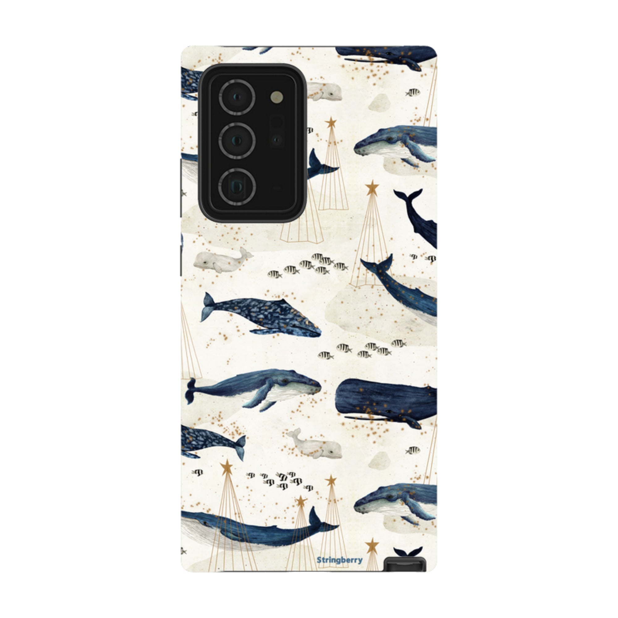 Samsung Tough Case - Christmas Whale III By Katherine Quinn