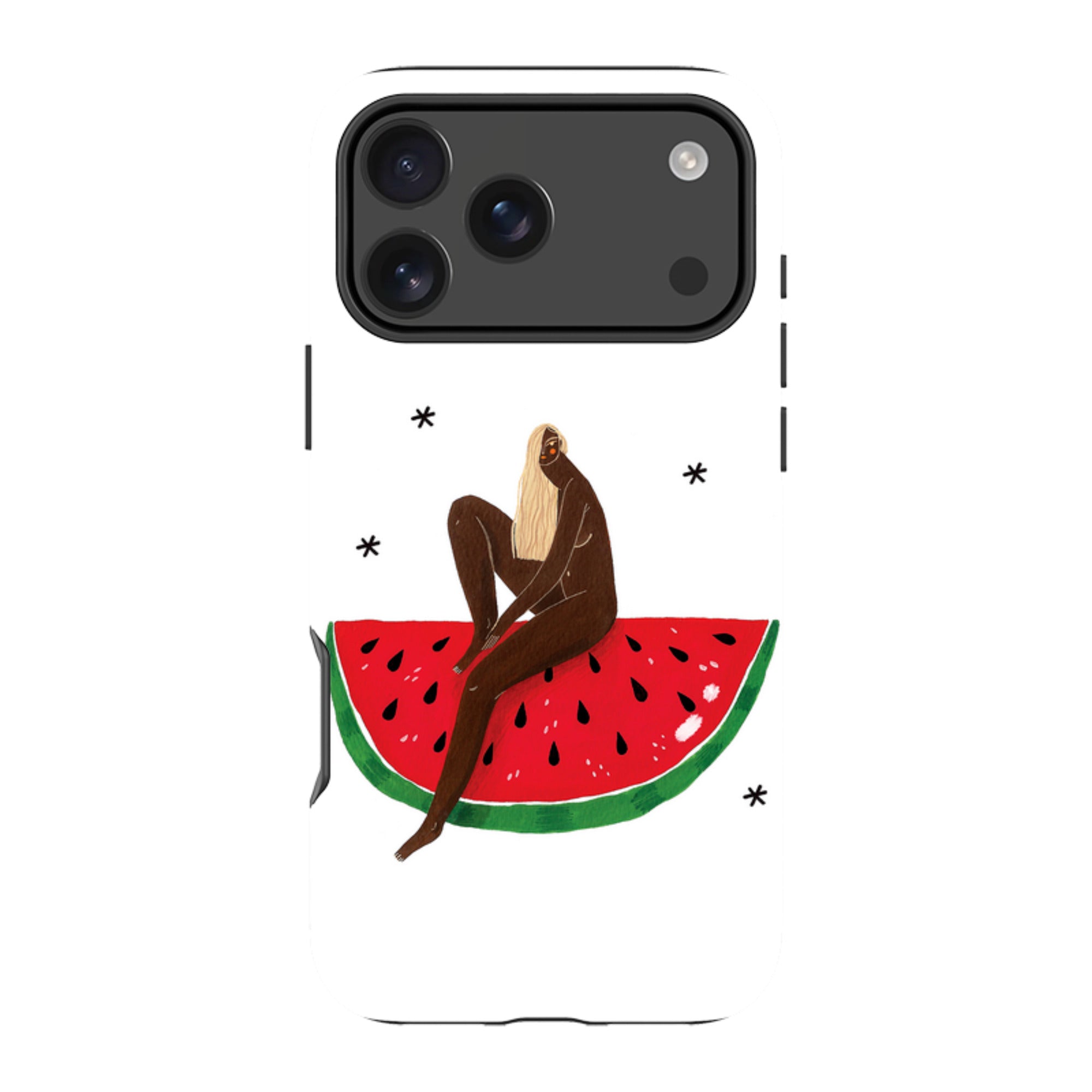 iPhone Tough Case - Watermelon Girl By Madalina Andronic