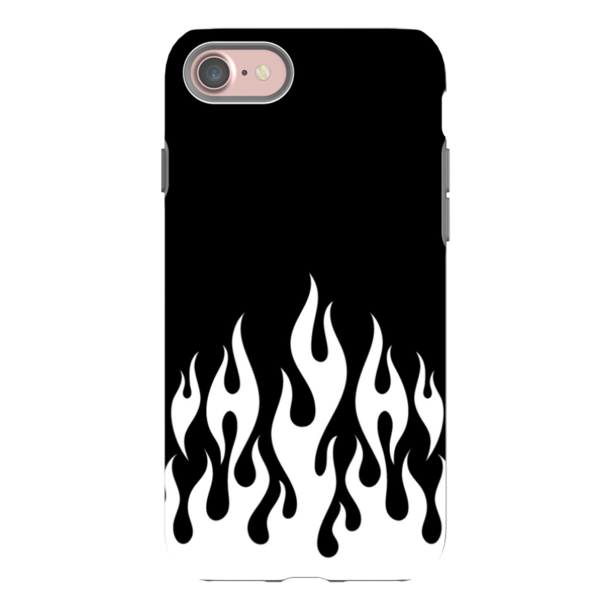 iPhone Tough Case - White Flames