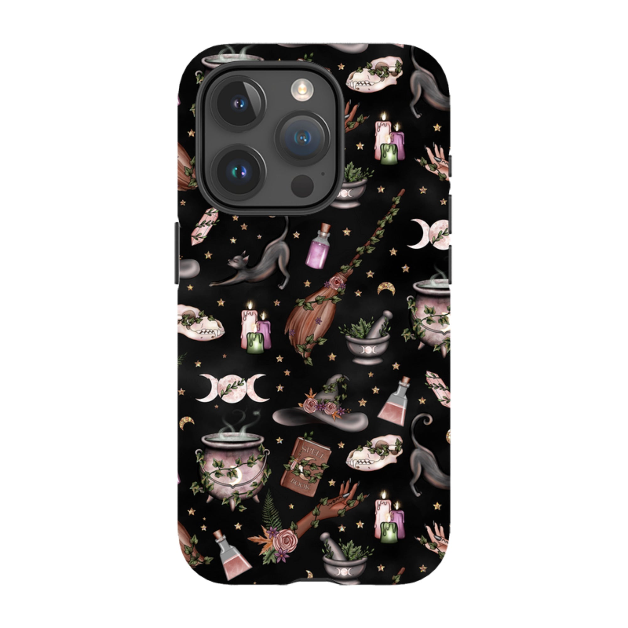 iPhone MagSafe Tough Case - Woodland Witch Black