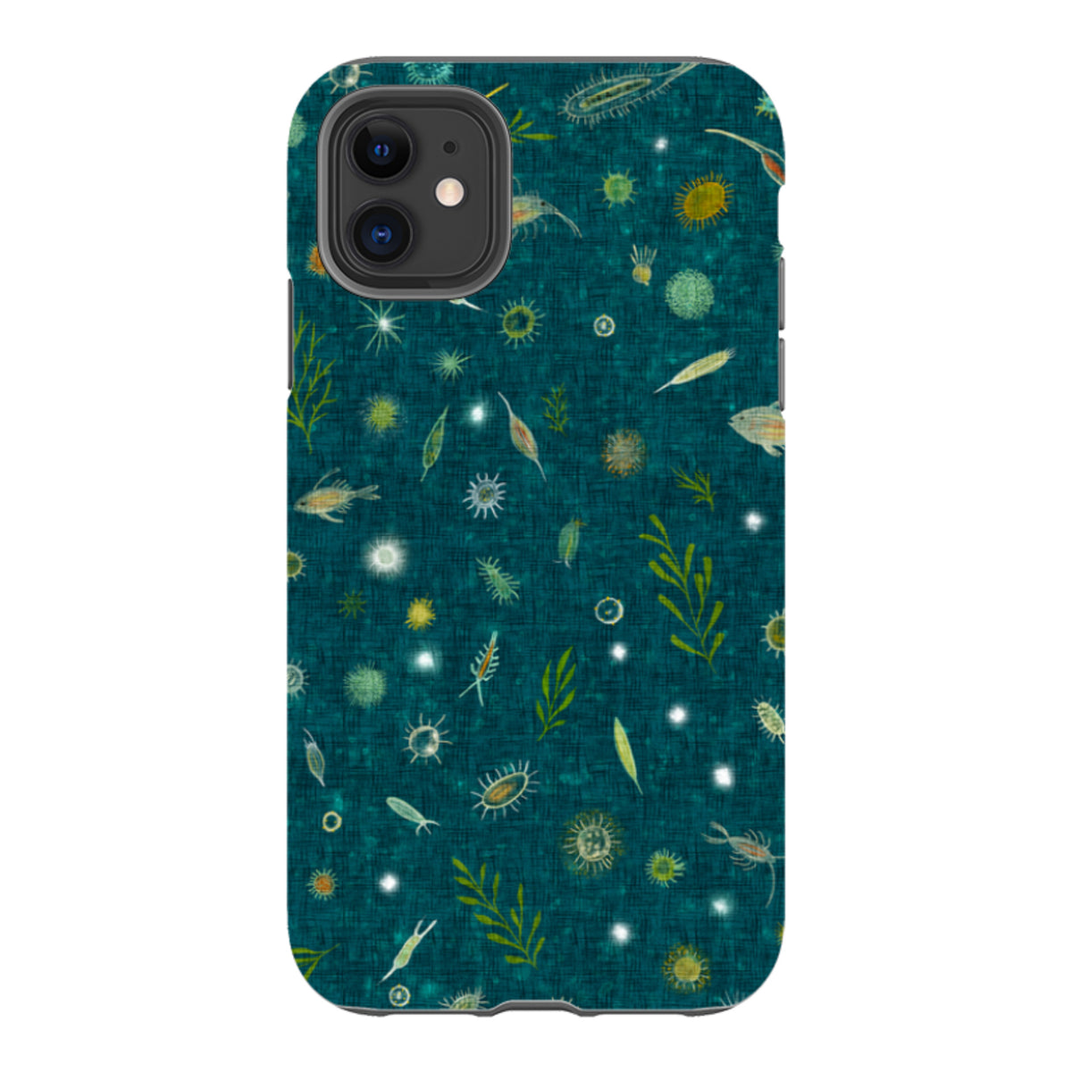 iPhone Tough Case - Plankton - Steel Blue By Katherine Quinn