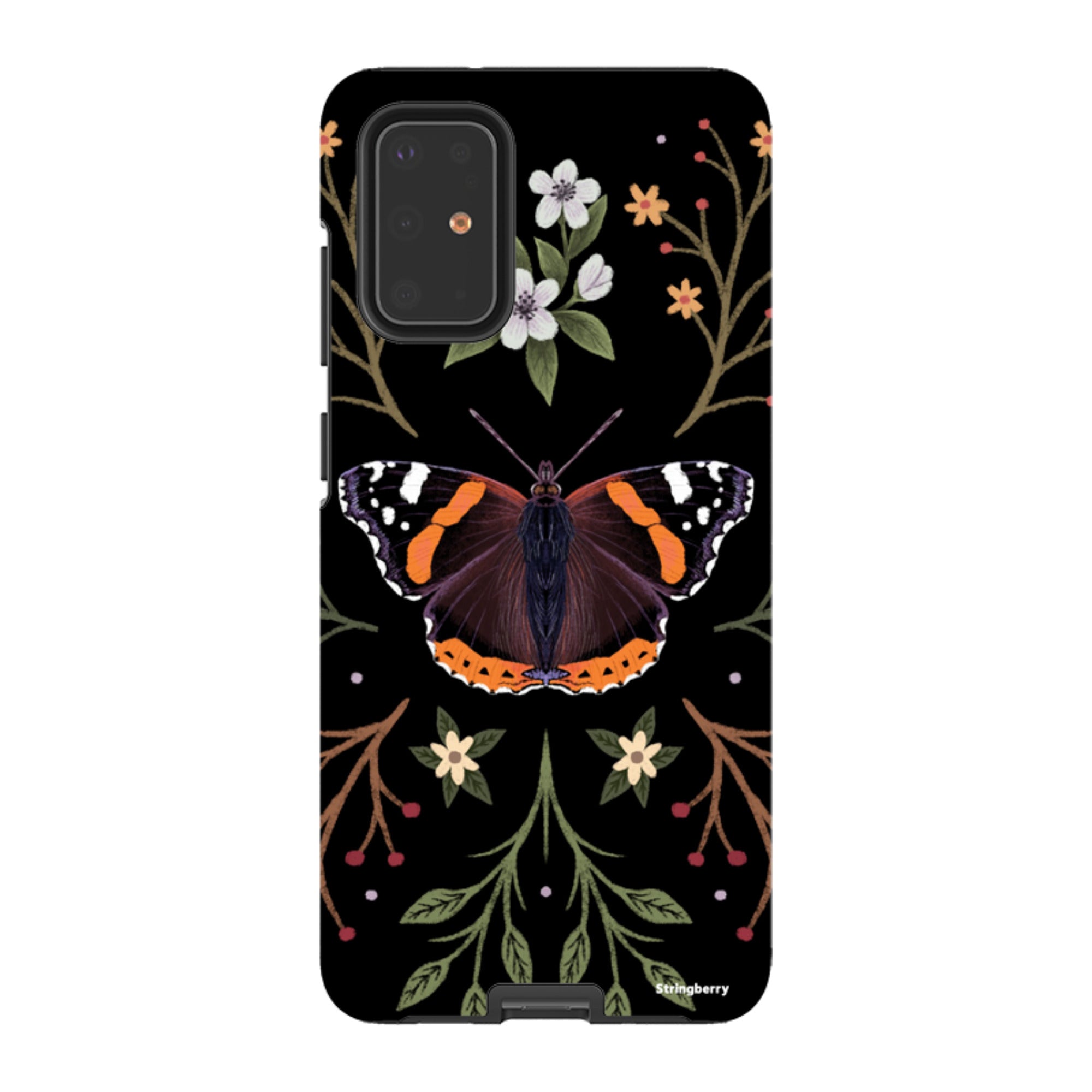 Samsung Tough Case - Red Admiral Butterfly By Anna Stead