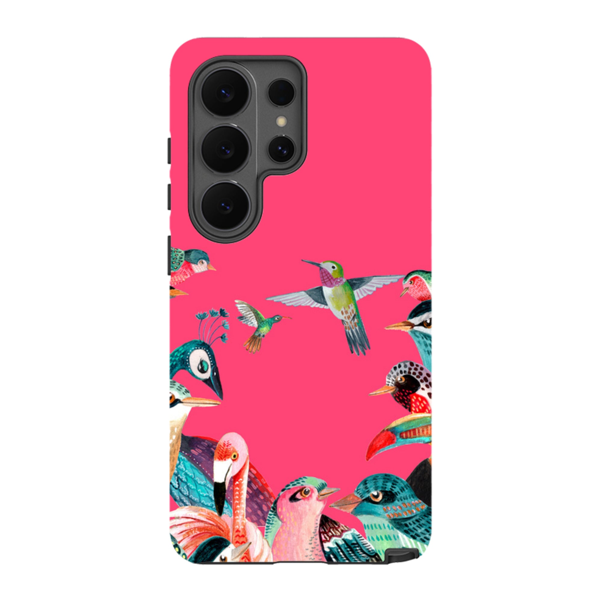Samsung Tough Case - Pink Birds By Caroline Bonne Muller