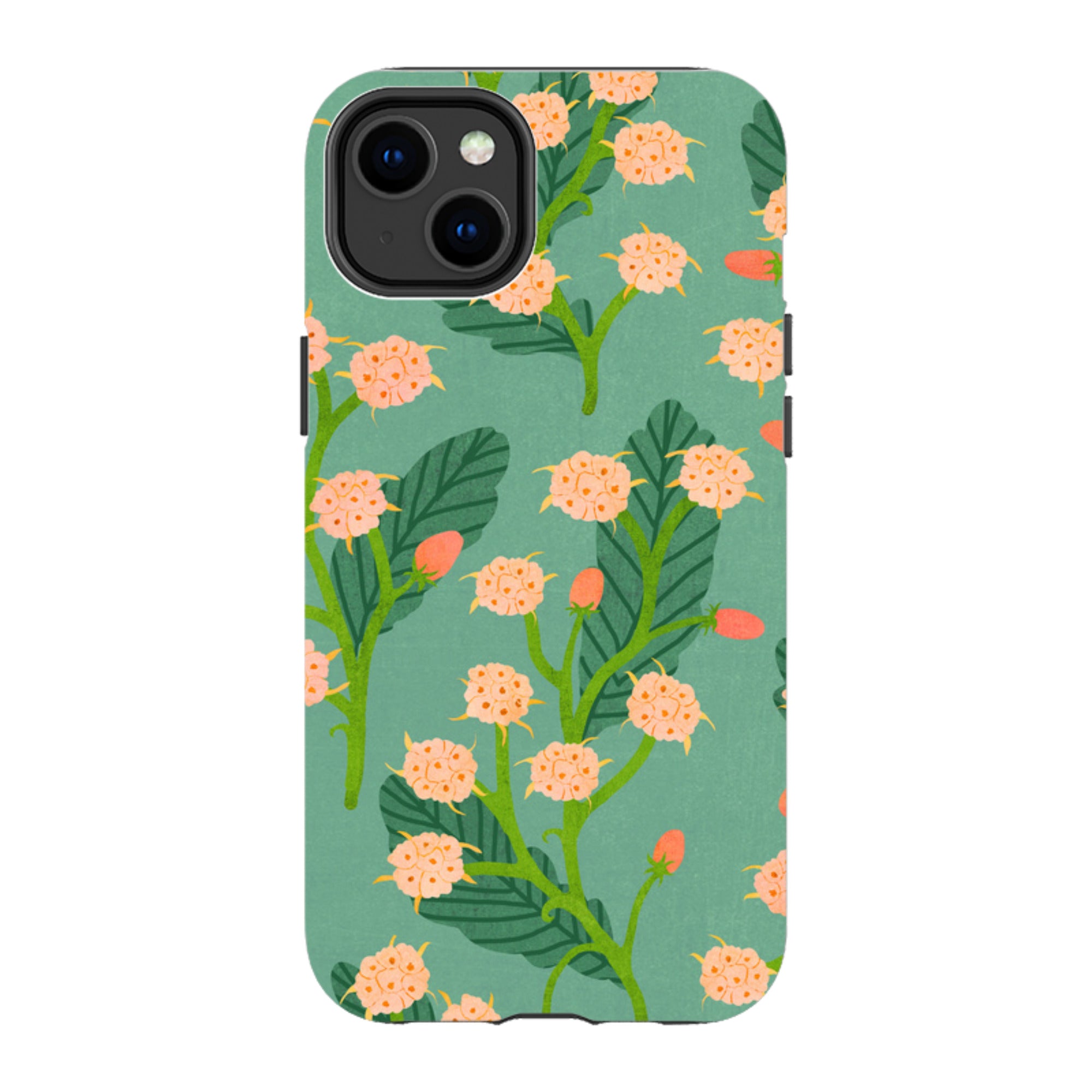 iPhone Tough Case - Summer Seeds Teal By Katherine Quinn