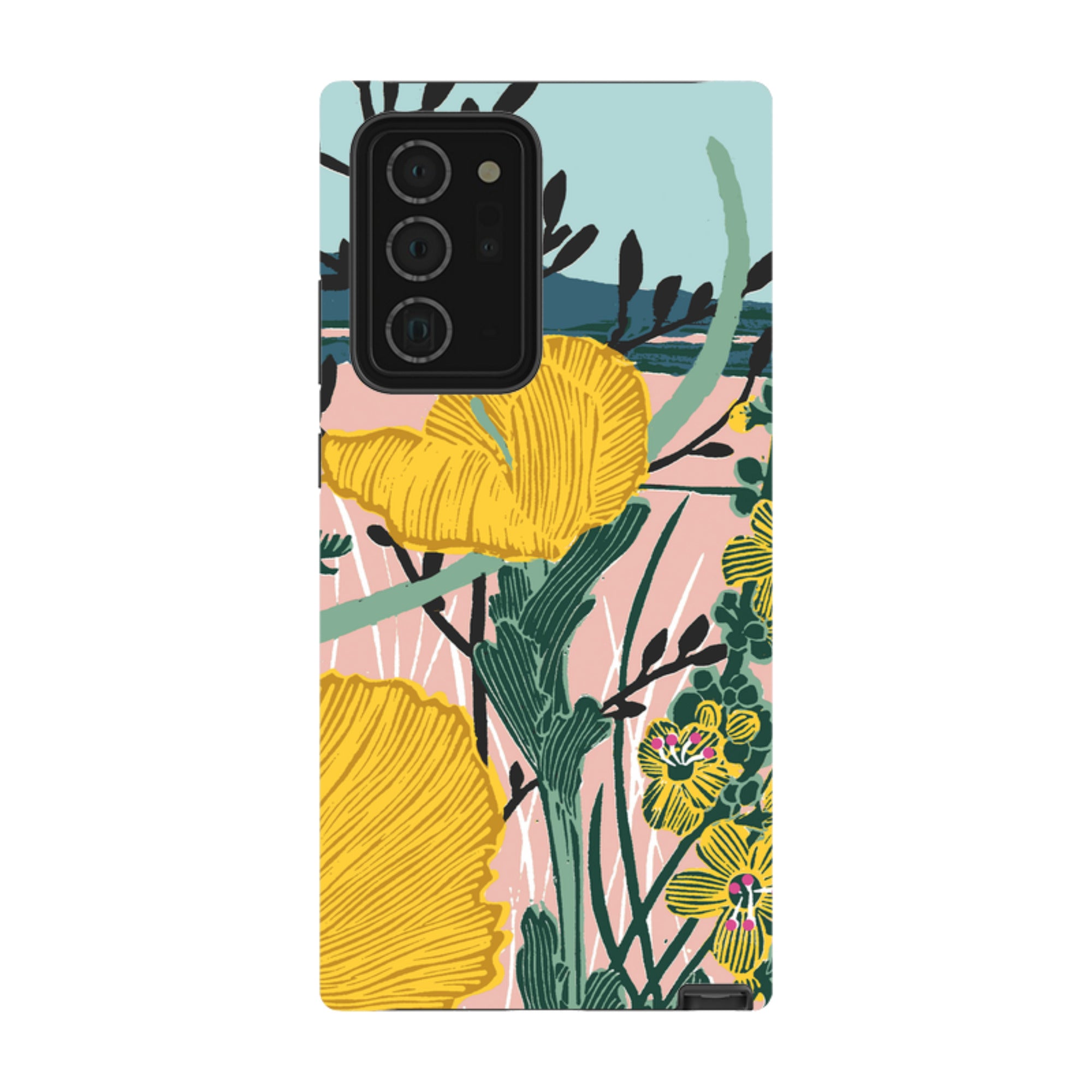 Samsung Tough Case - Yellow Poppies By Kate Heiss