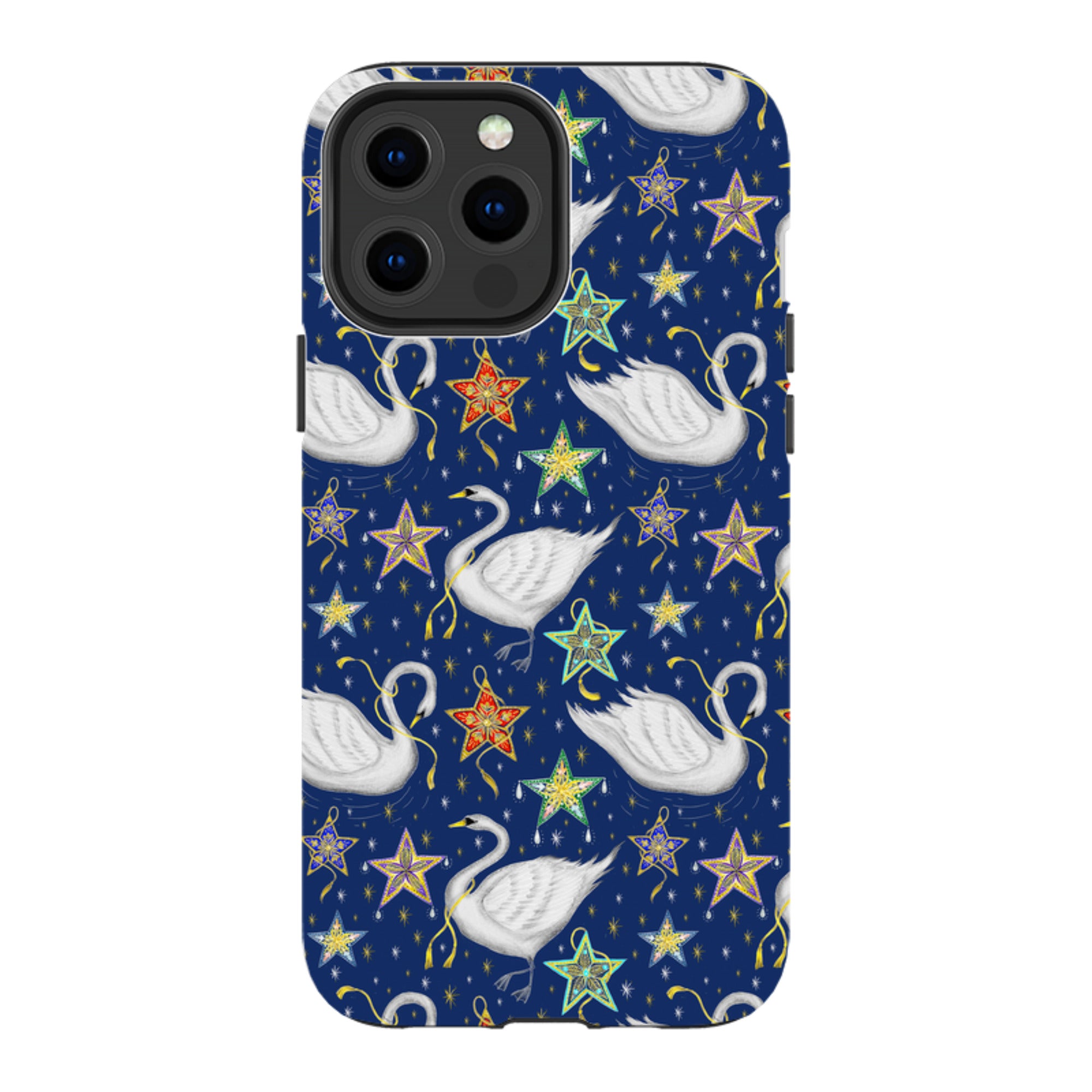 iPhone Tough Case - Swan Pattern By Catherine Rowe