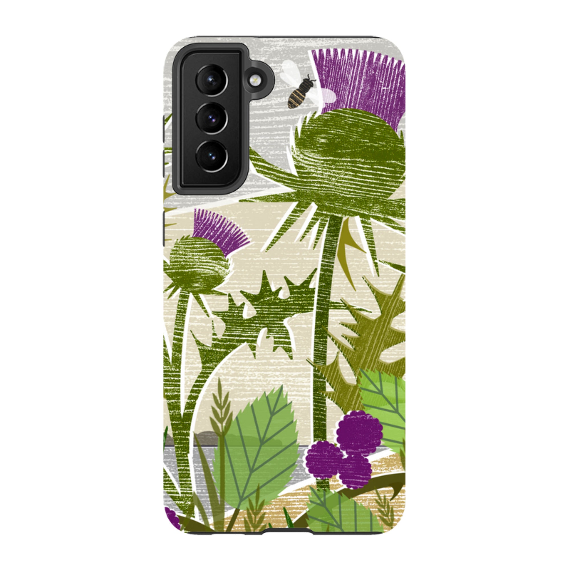 Samsung Tough Case - Purple Thistle By Liane Payne